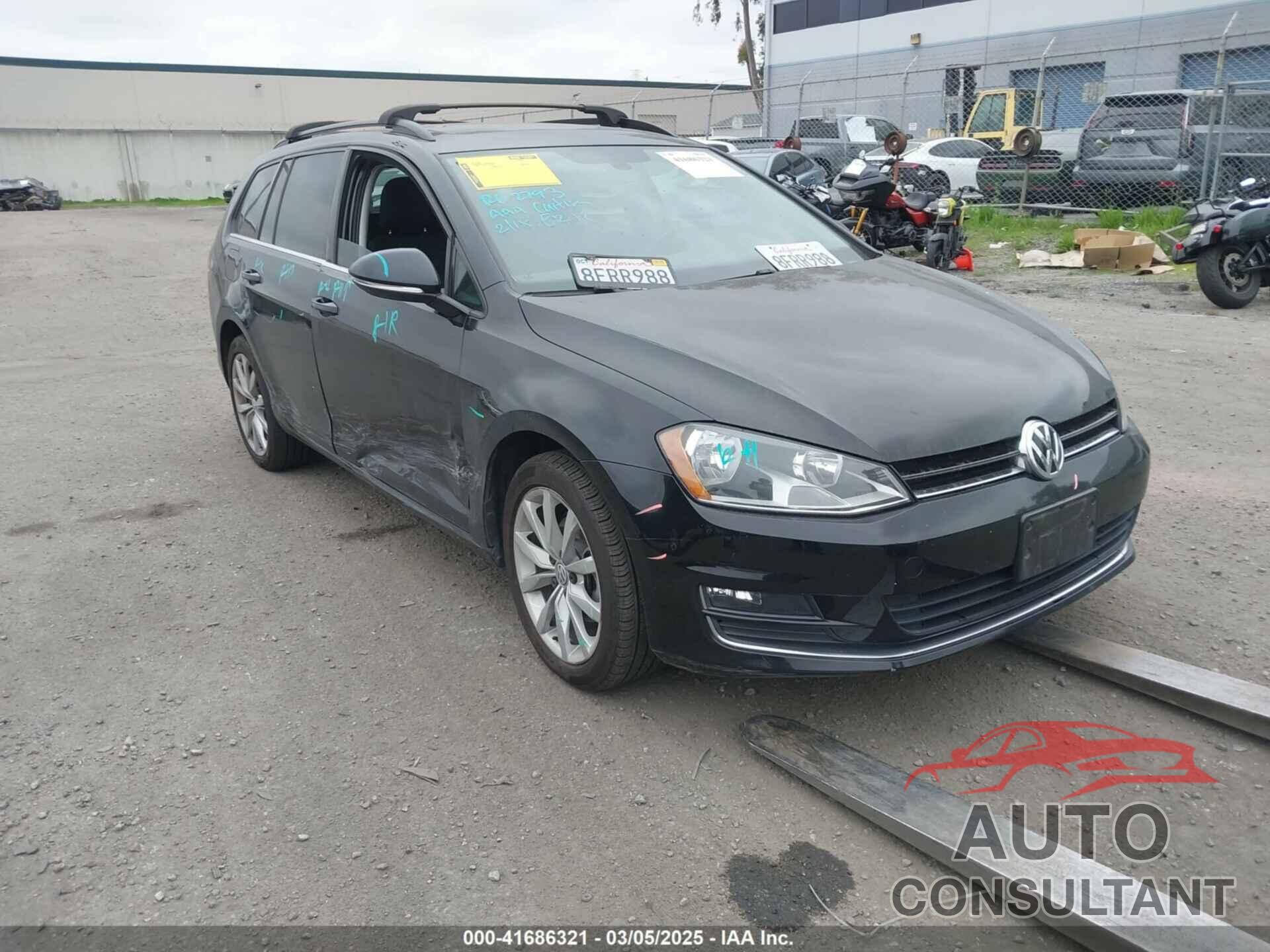 VOLKSWAGEN GOLF SPORTWAGEN 2017 - 3VWC17AU7HM506290