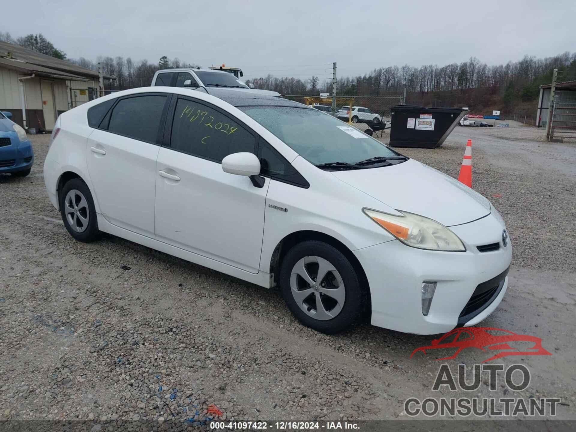 TOYOTA PRIUS 2012 - JTDKN3DU2C5469865