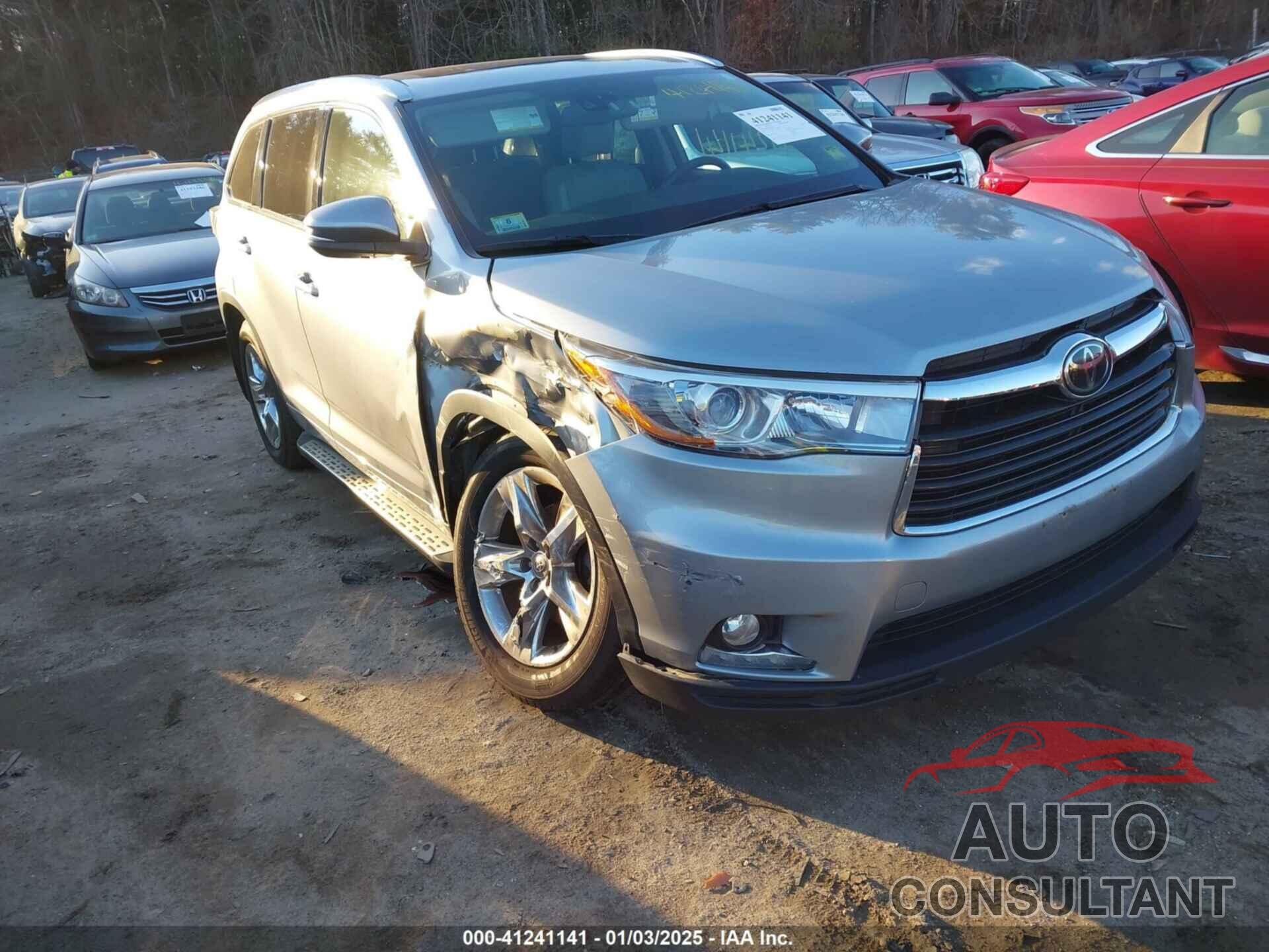 TOYOTA HIGHLANDER 2014 - 5TDDKRFH9ES007577