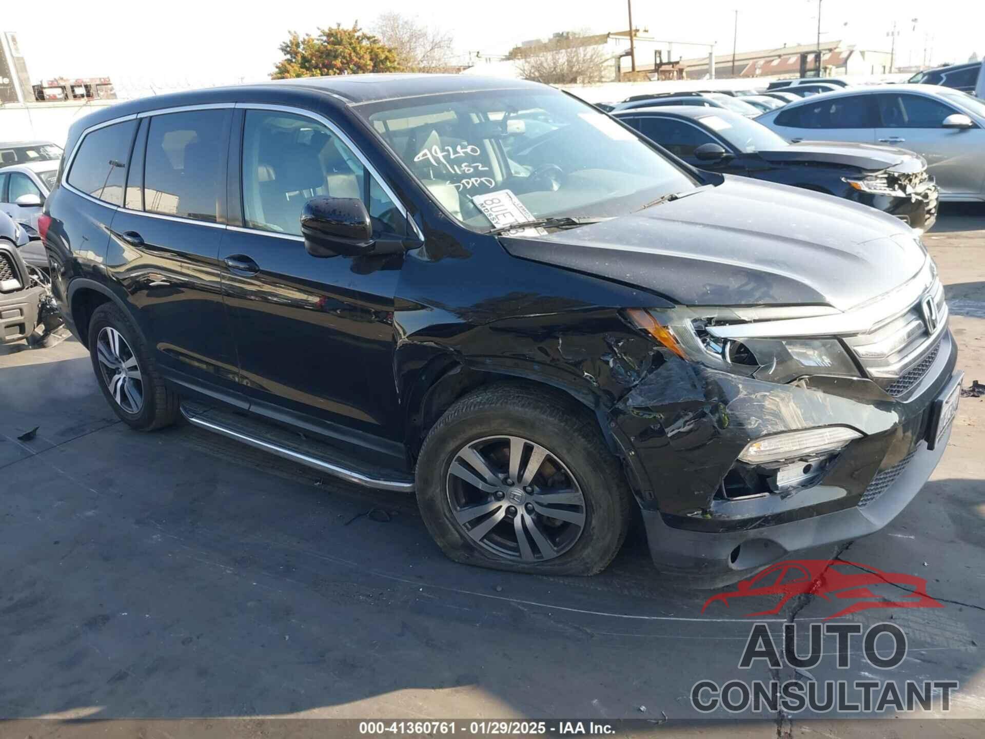 HONDA PILOT 2017 - 5FNYF5H76HB009198