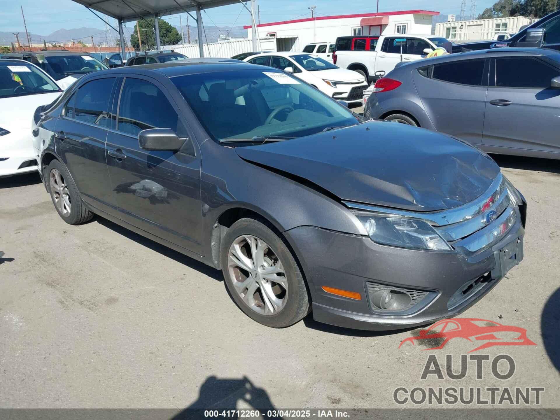 FORD FUSION 2012 - 3FAHP0HG9CR262710