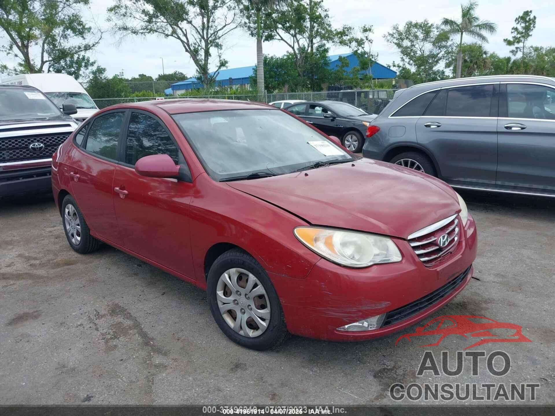 HYUNDAI ELANTRA 2010 - KMHDU4AD9AU167266