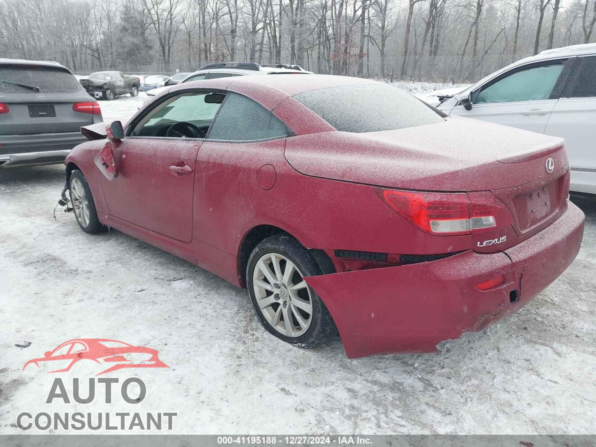 LEXUS IS 250C 2010 - JTHFF2C24A2504878