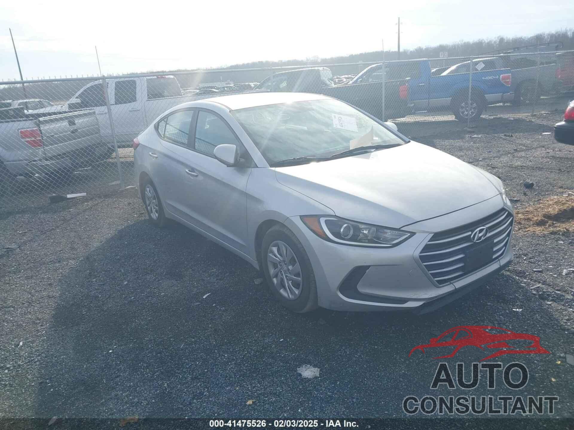 HYUNDAI ELANTRA 2017 - KMHD74LF7HU307413