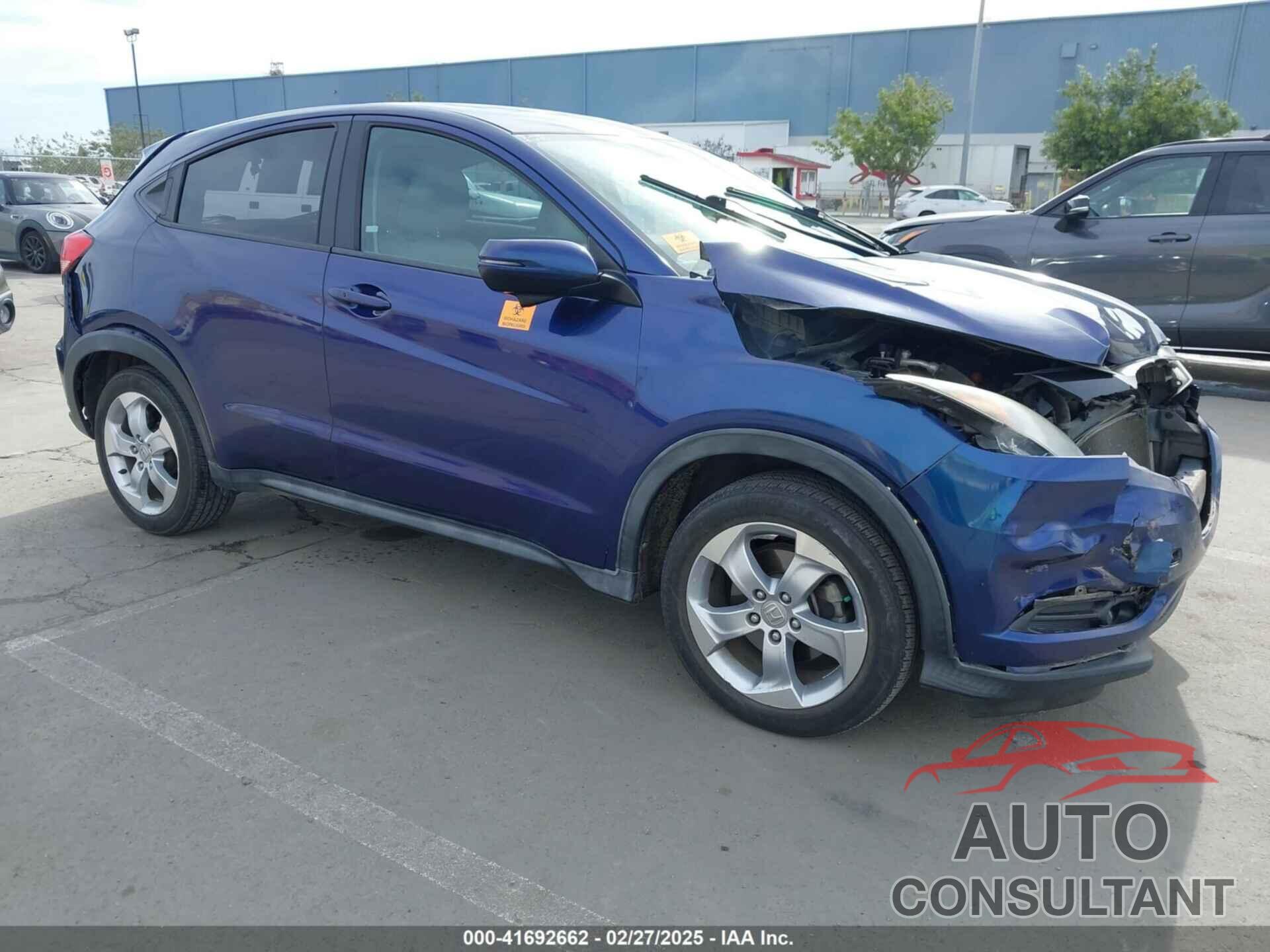 HONDA HR-V 2016 - 3CZRU5H50GM714785