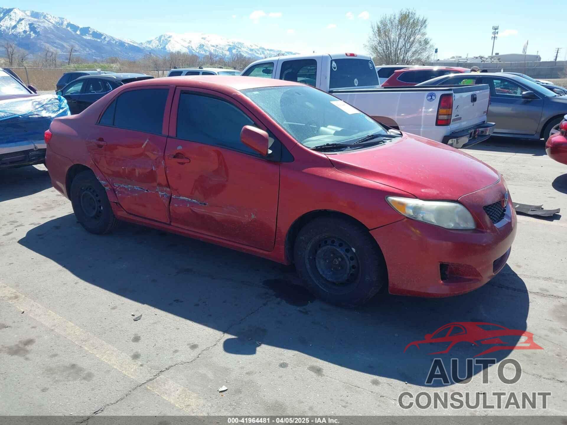 TOYOTA COROLLA 2009 - 2T1BU40E19C105746