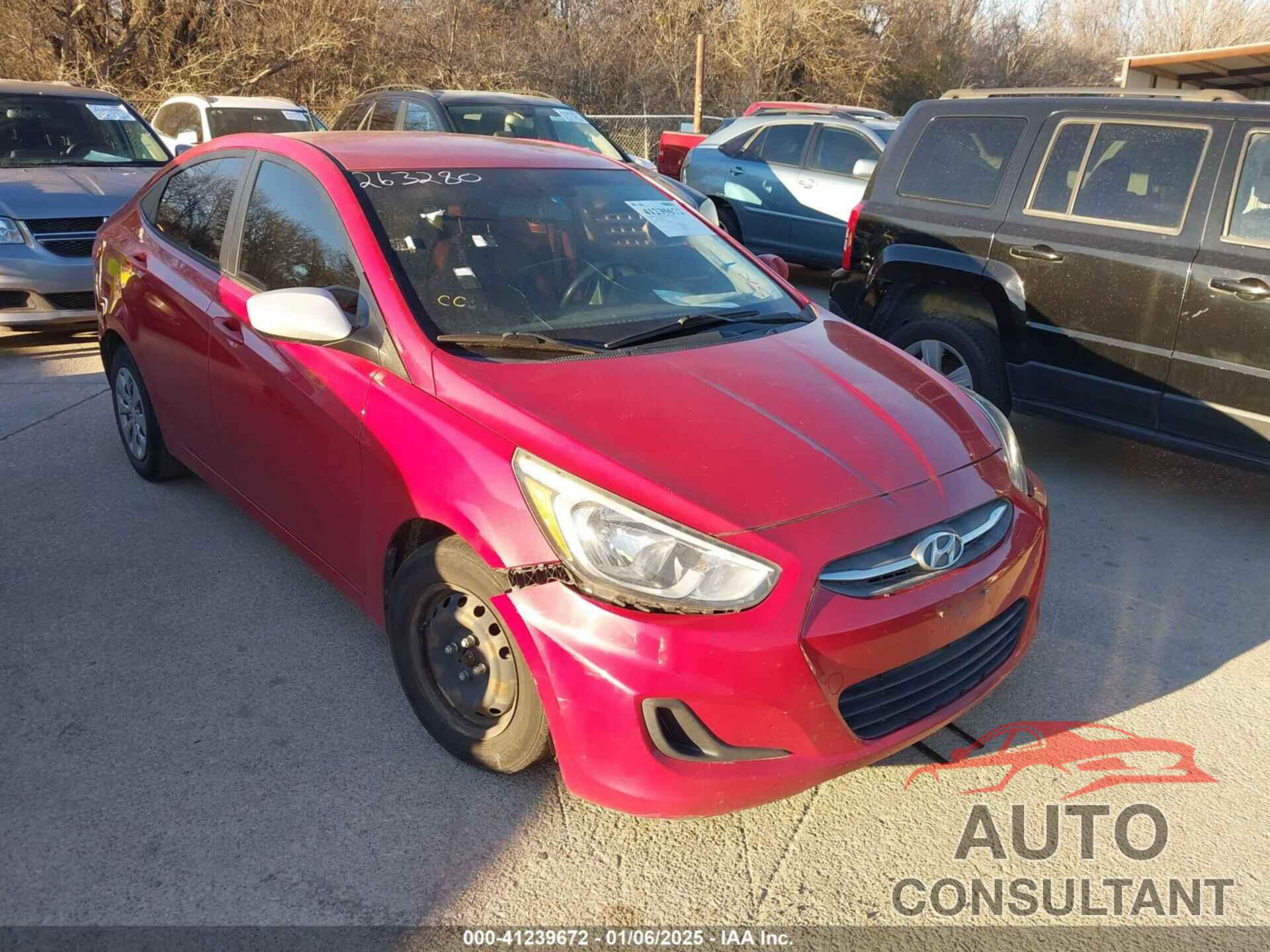 HYUNDAI ACCENT 2016 - KMHCT4AEXGU062414
