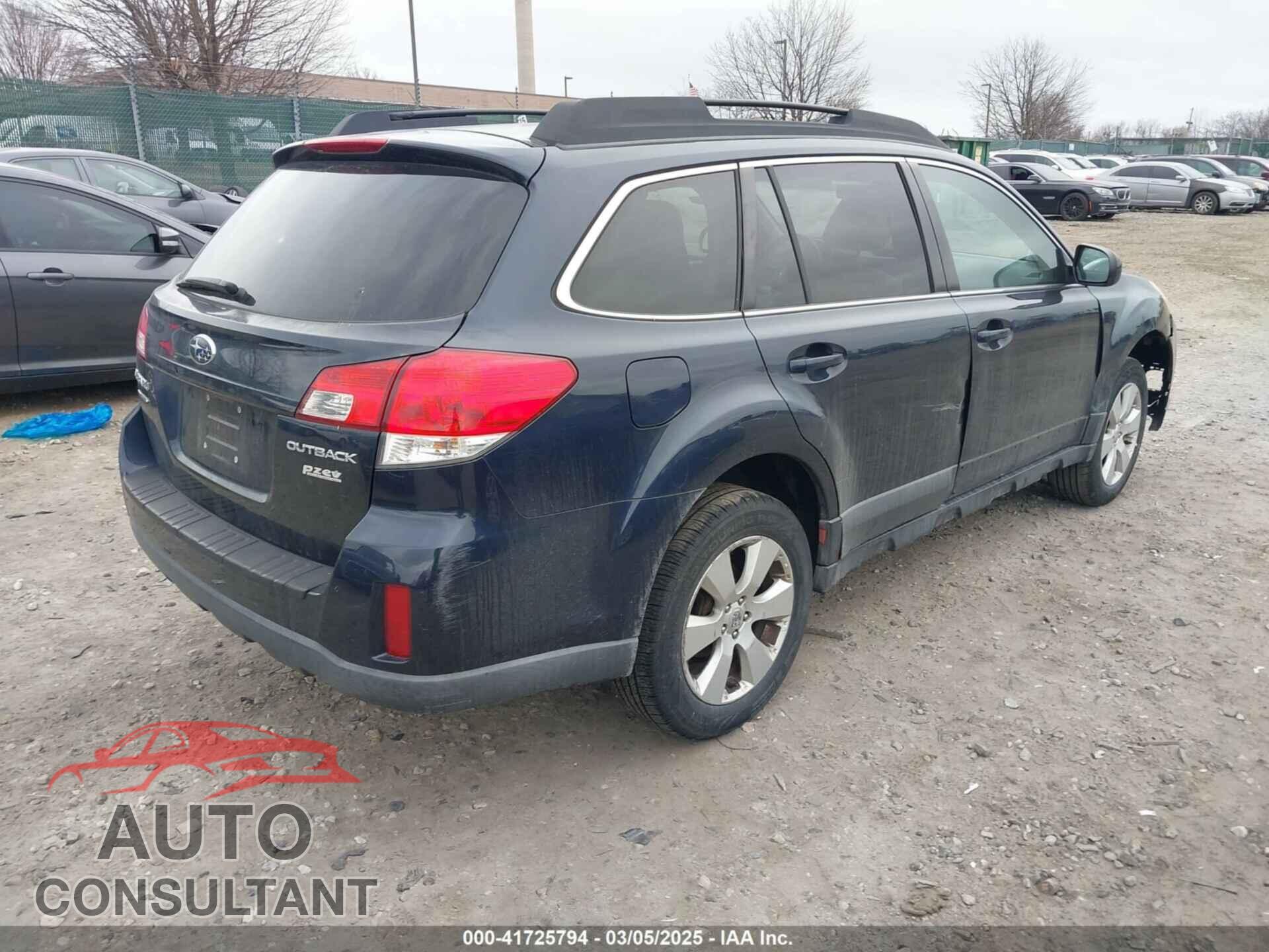 SUBARU OUTBACK 2012 - 4S4BRBCC4C3296090