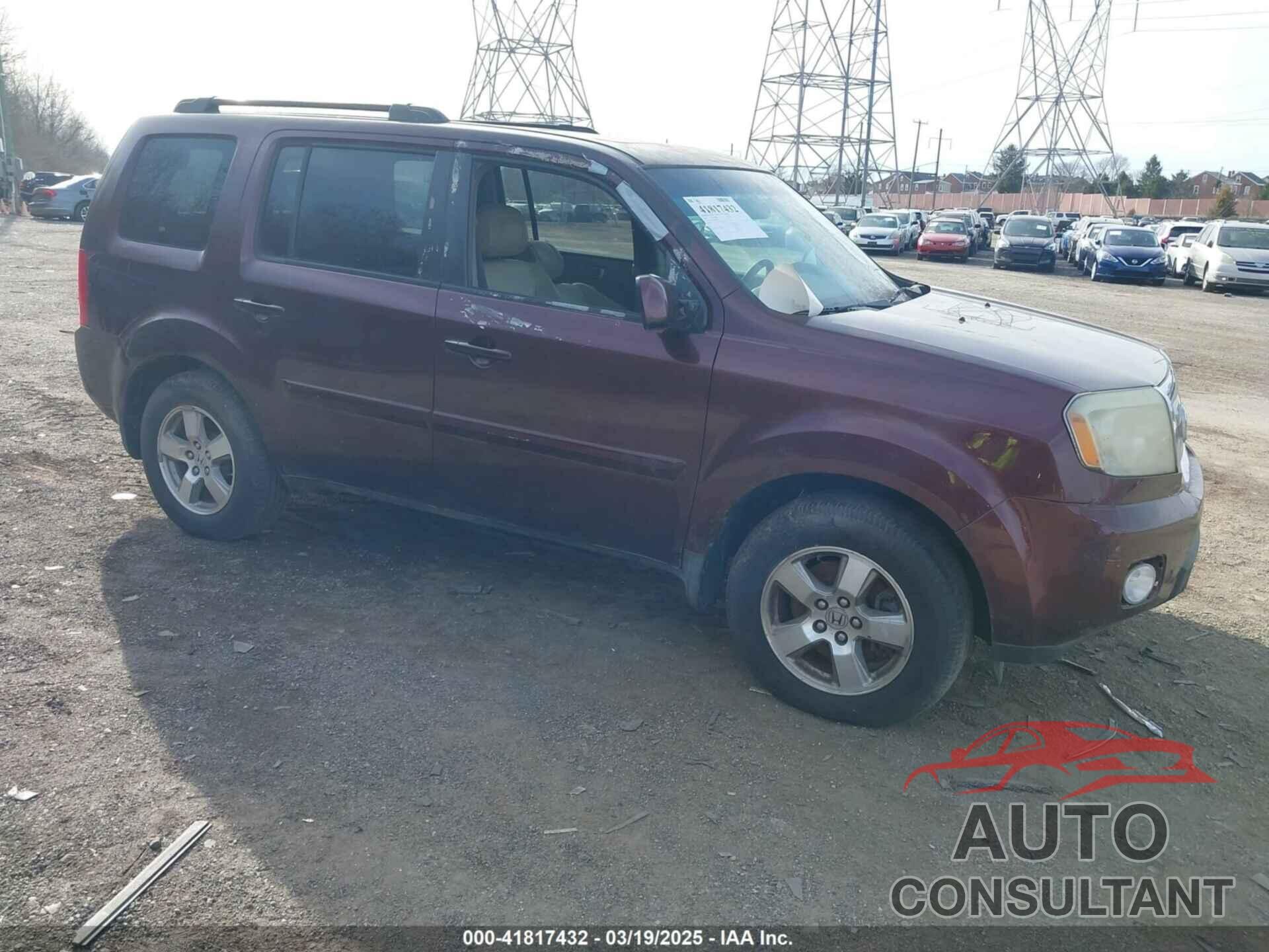 HONDA PILOT 2009 - 5FNYF48689B022215