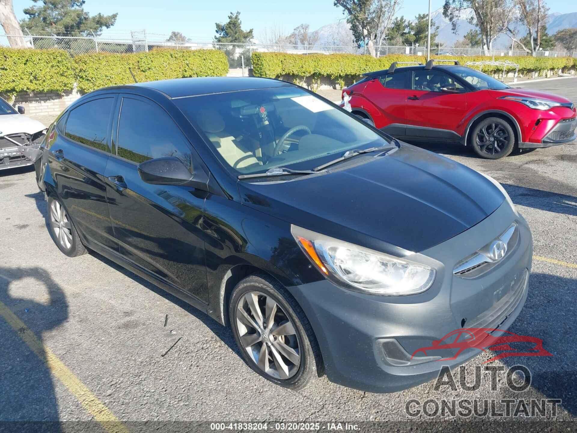 HYUNDAI ACCENT 2013 - KMHCU4AE0DU278135