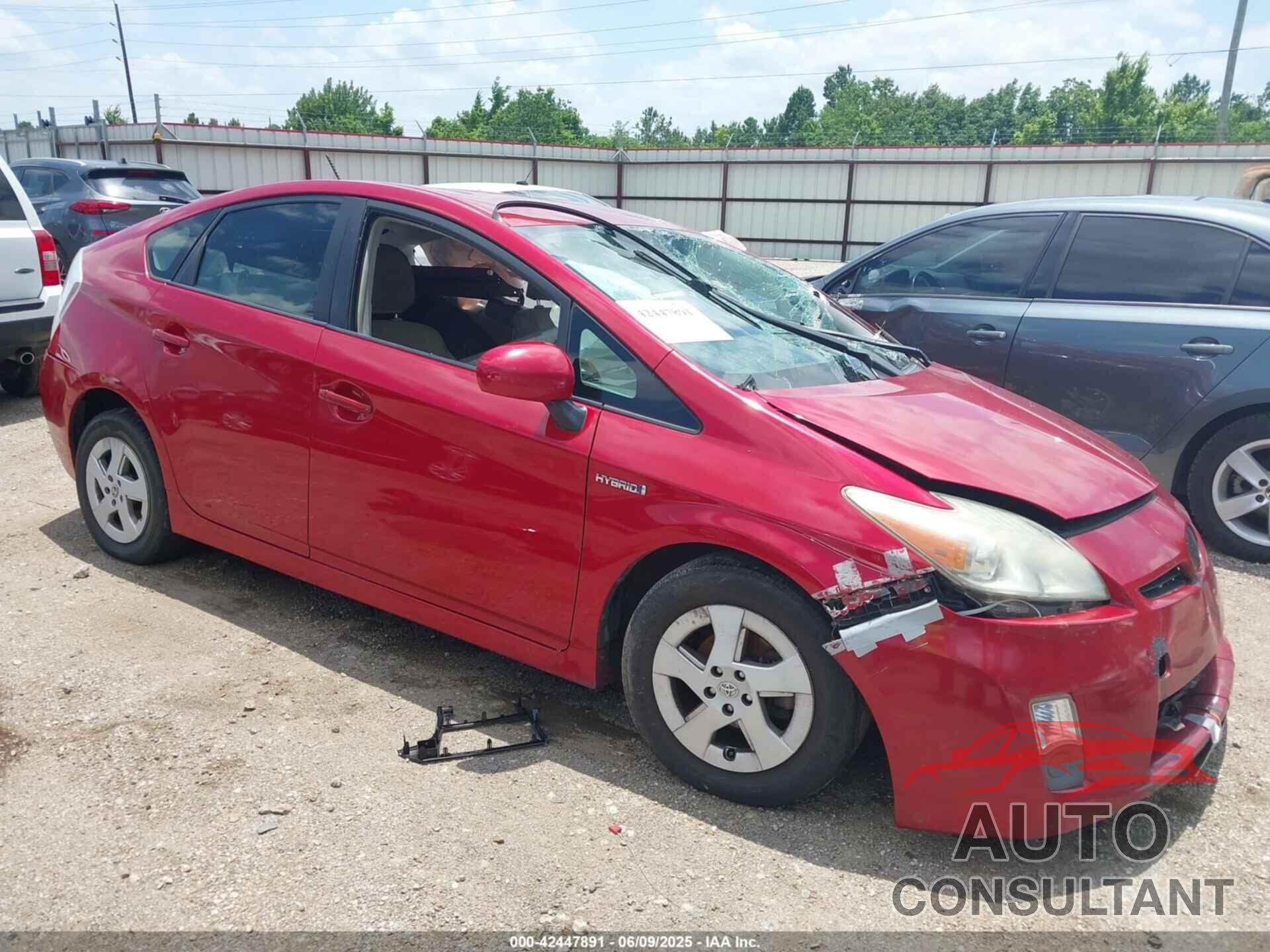 TOYOTA PRIUS 2010 - JTDKN3DU1A1306225
