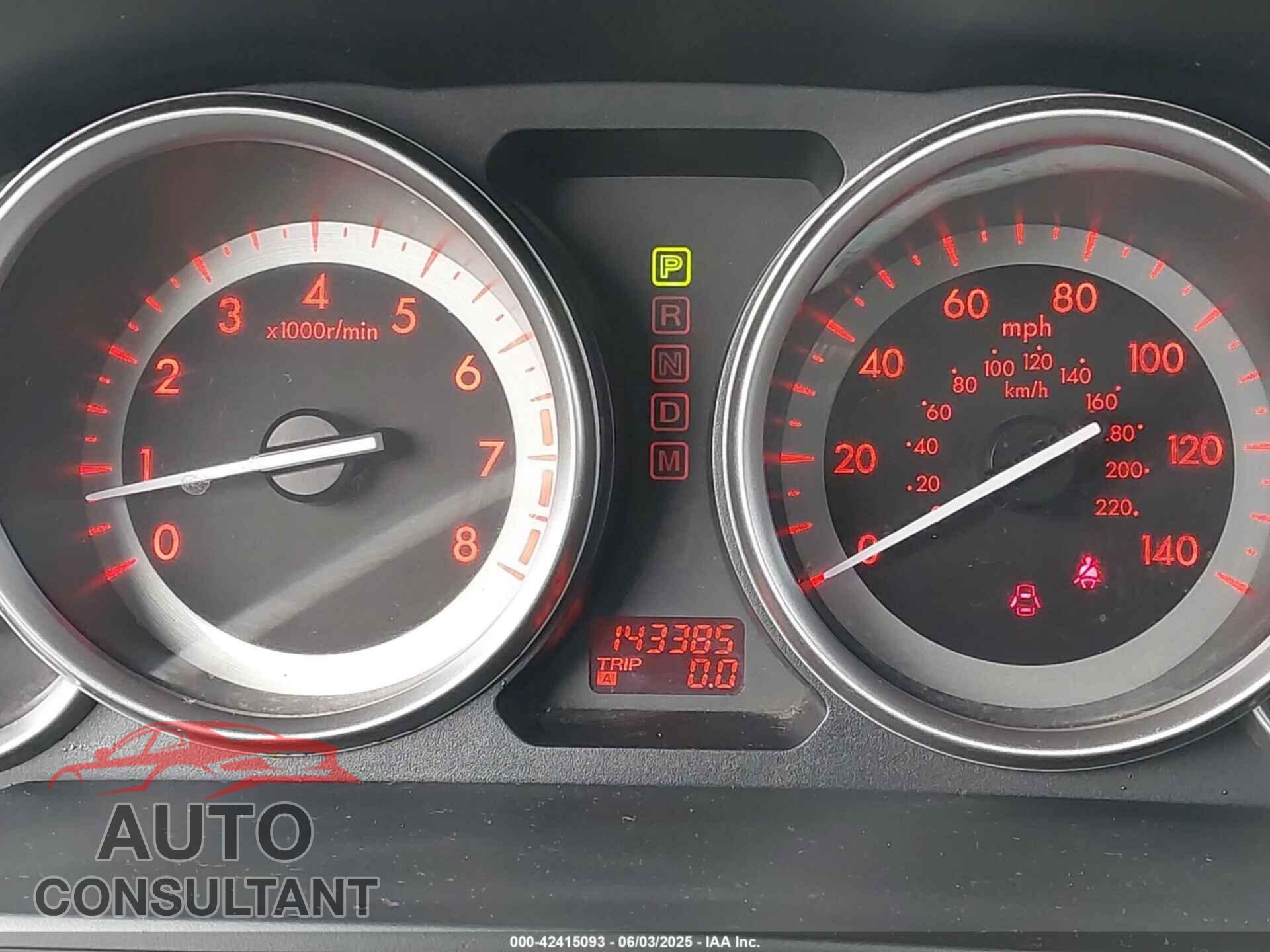 MAZDA CX-9 2012 - JM3TB2BV5C0352465