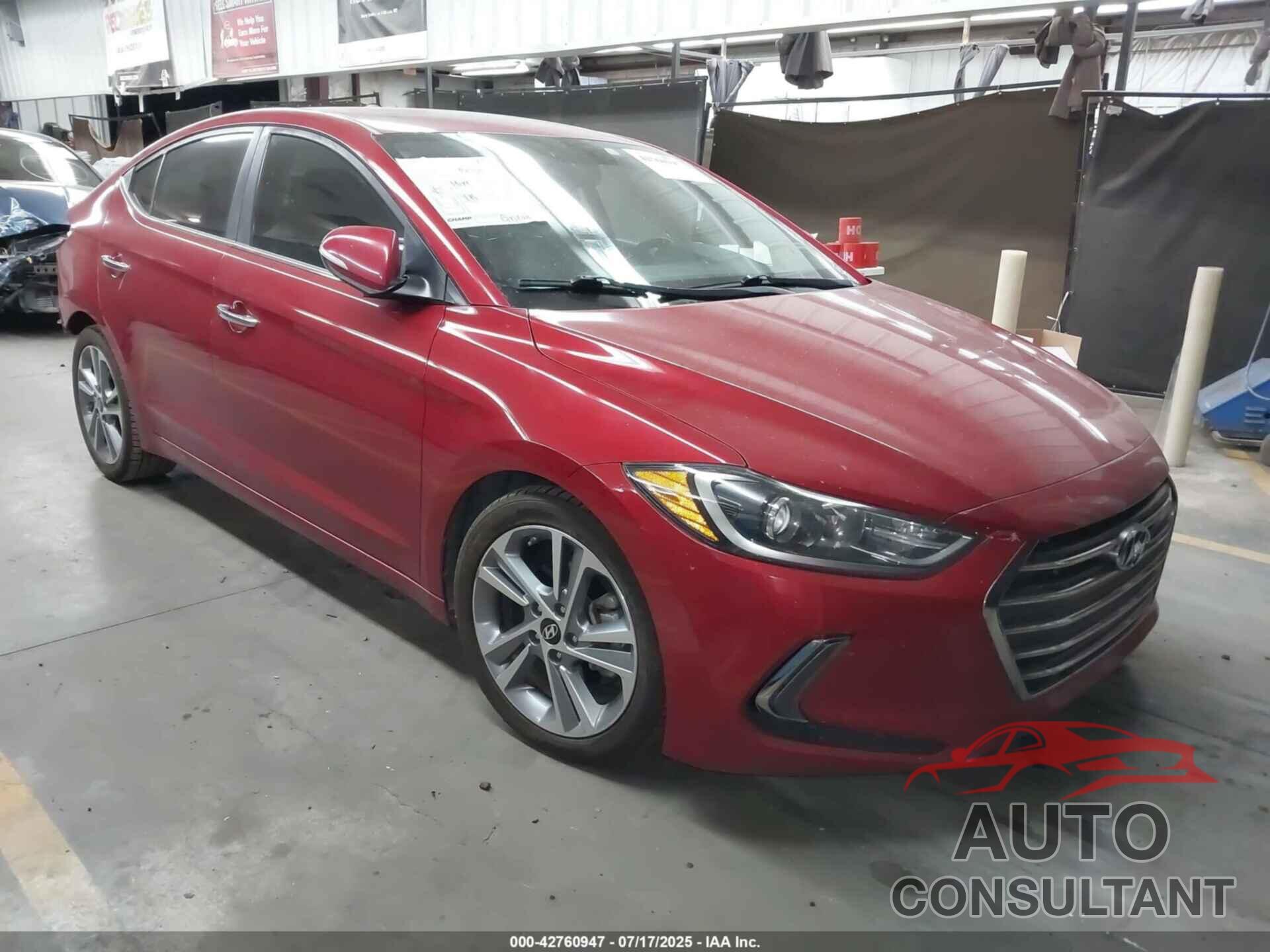 HYUNDAI ELANTRA 2017 - KMHD84LFXHU284061