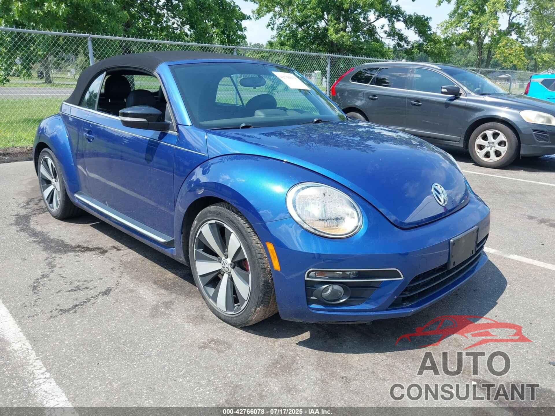 VOLKSWAGEN BEETLE 2013 - 3VW7T7AT8DM823072