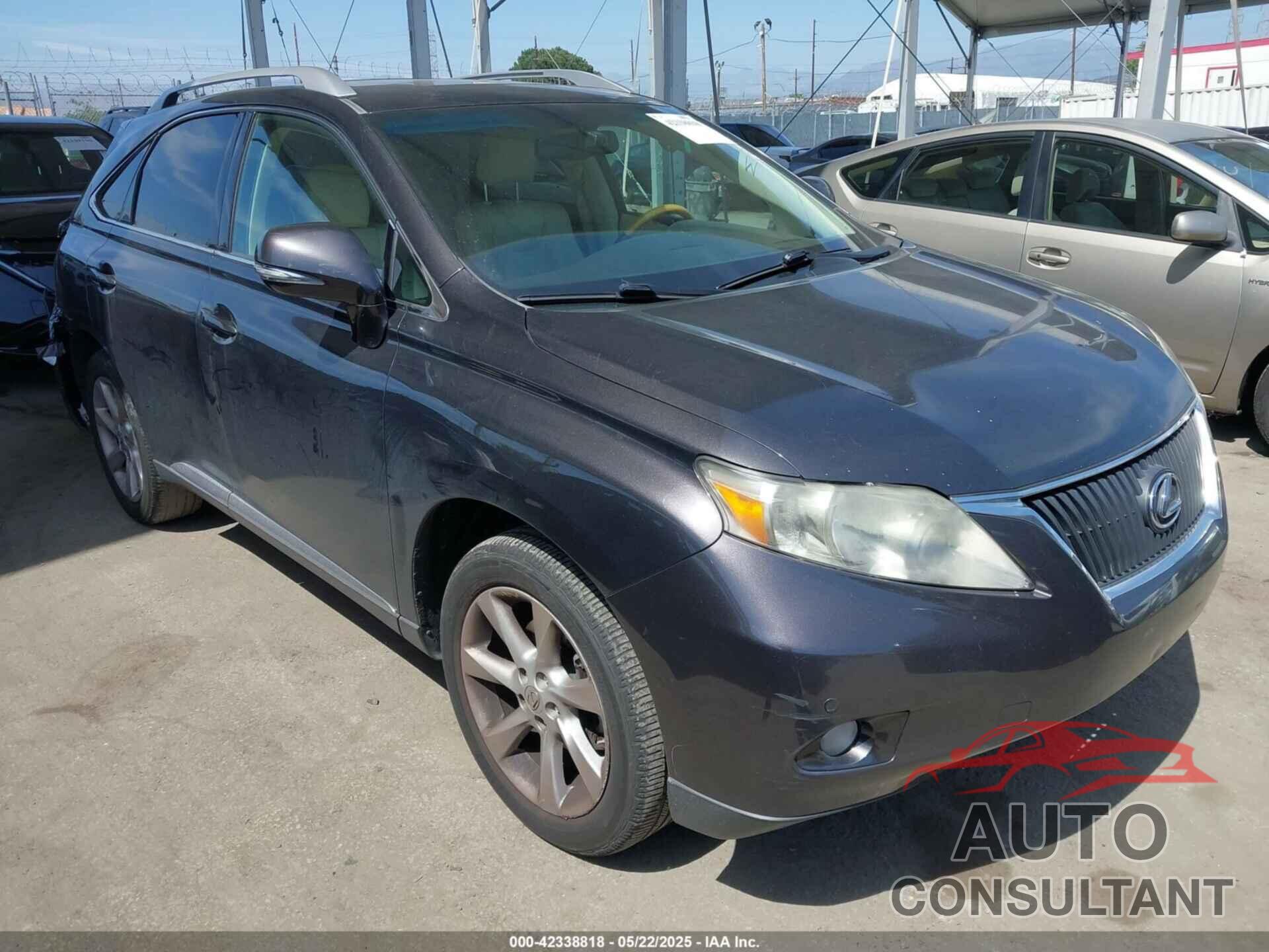 LEXUS RX 350 2010 - 2T2ZK1BA3AC026267