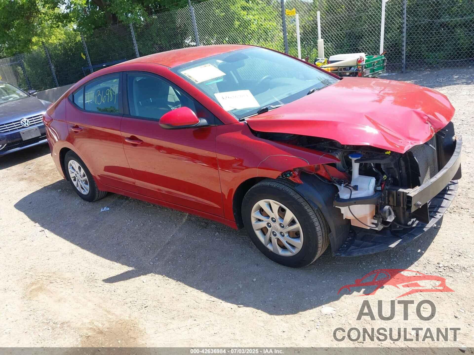 HYUNDAI ELANTRA 2018 - KMHD74LF0JU631857