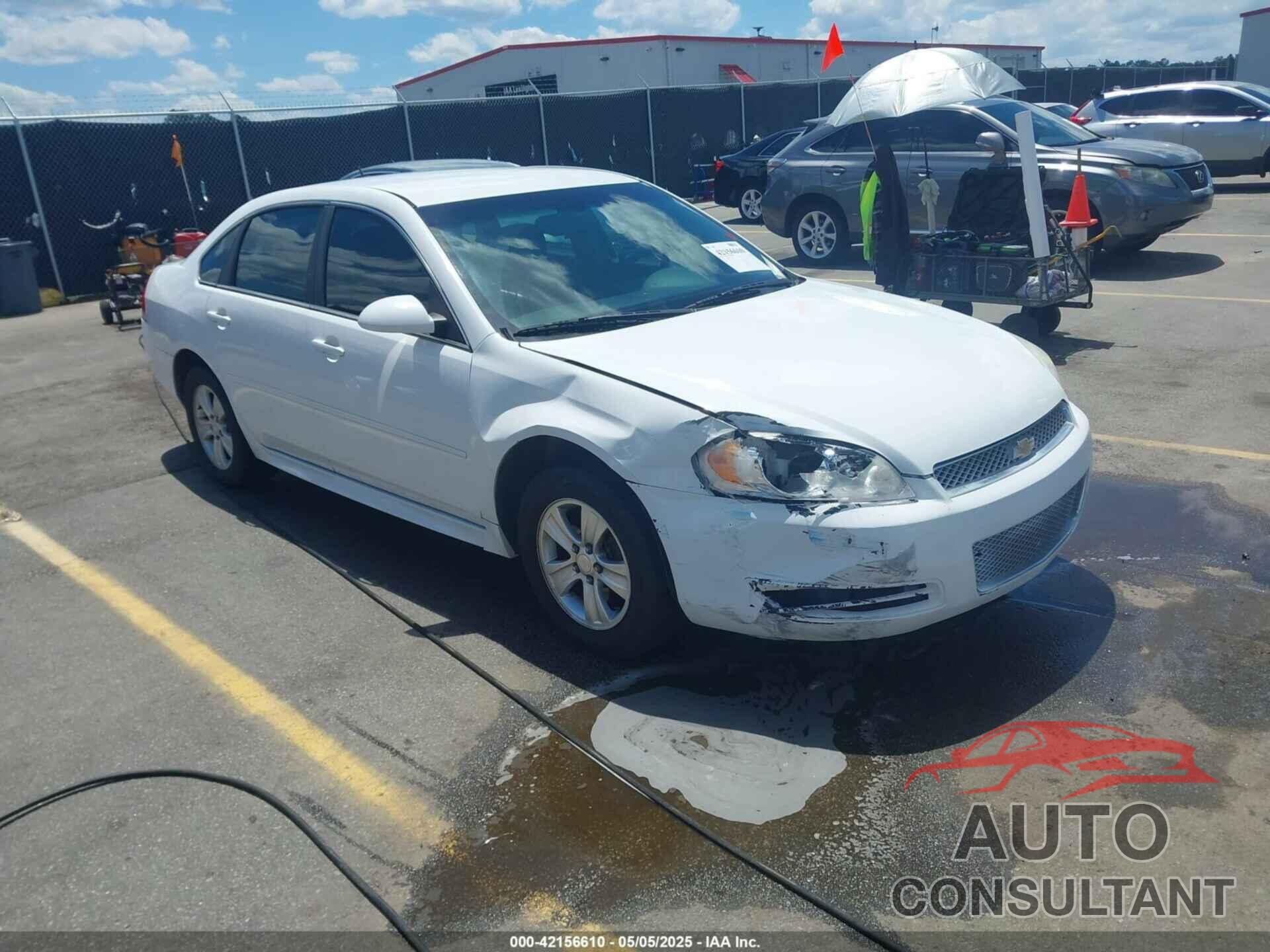 CHEVROLET IMPALA 2012 - 2G1WF5E31C1225781