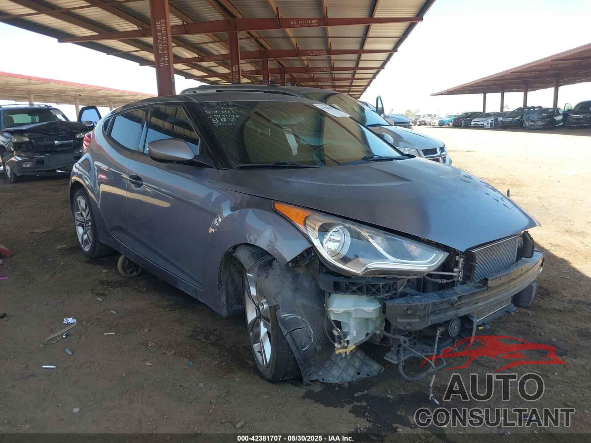 HYUNDAI VELOSTER 2017 - KMHTC6AD1HU319478