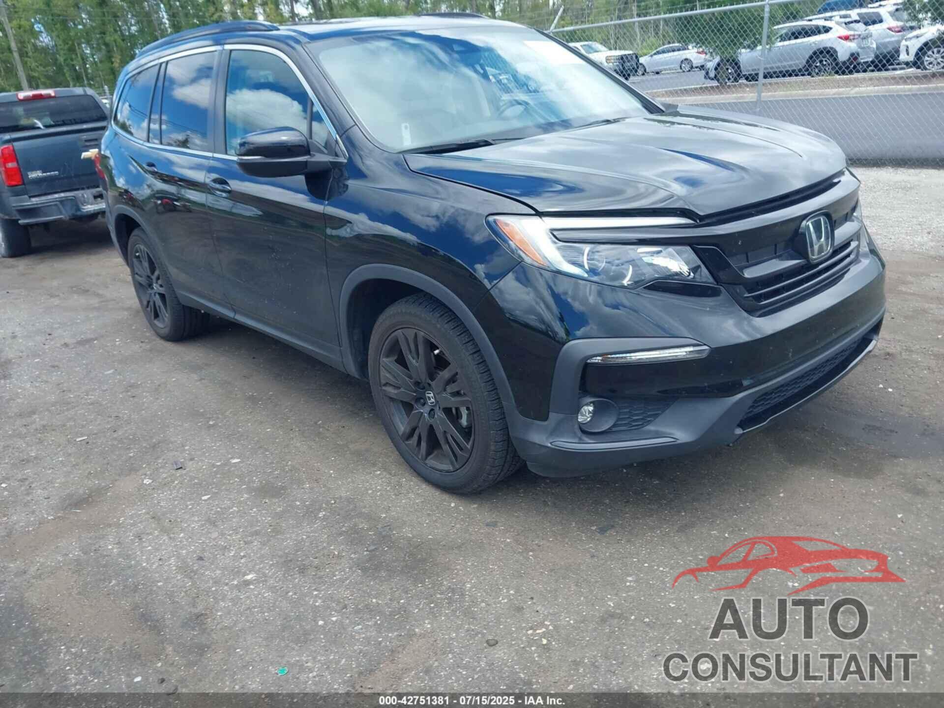 HONDA PILOT 2021 - 5FNYF5H23MB047423