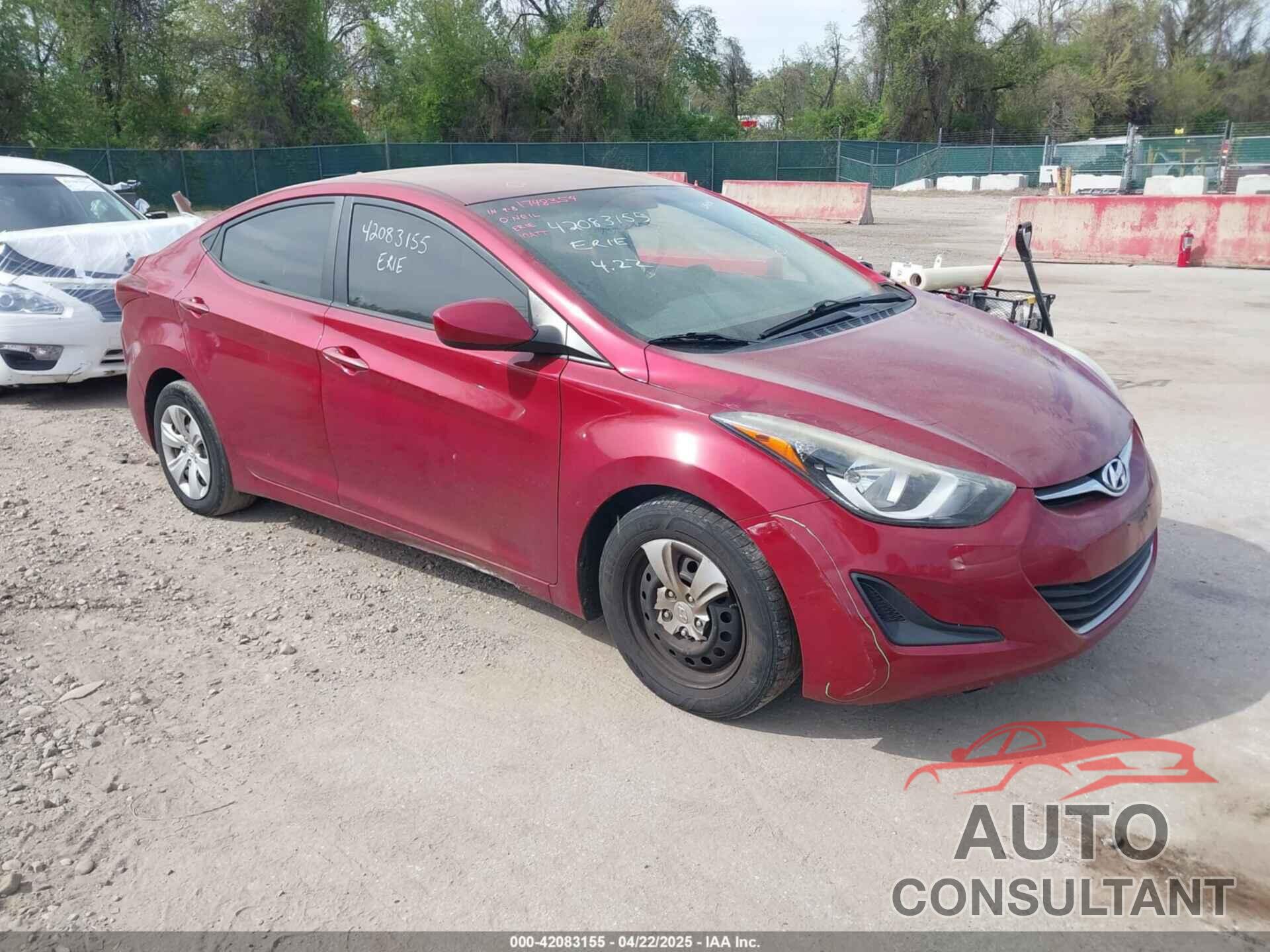 HYUNDAI ELANTRA 2016 - 5NPDH4AE0GH693967