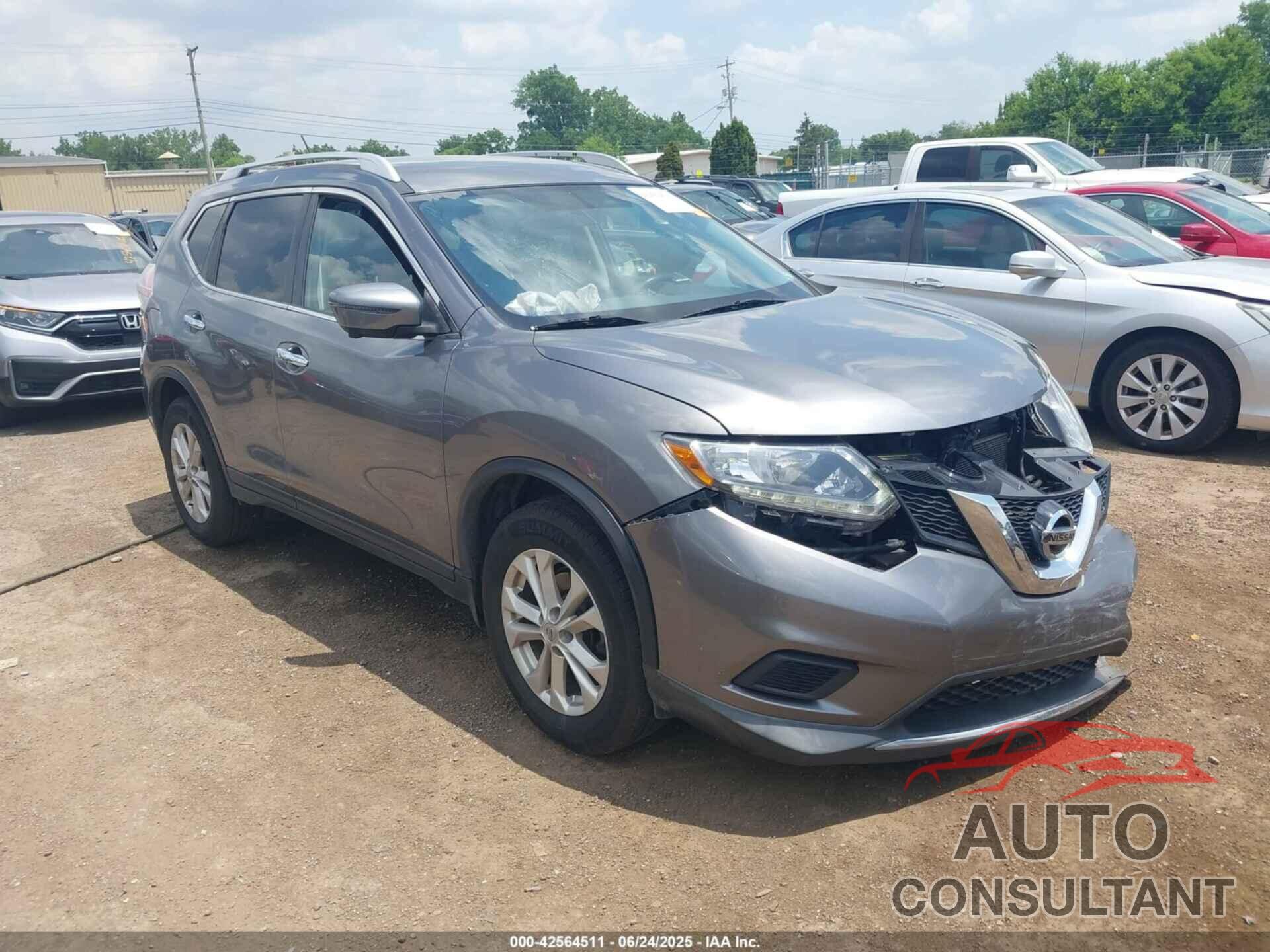 NISSAN ROGUE 2016 - KNMAT2MVXGP724308