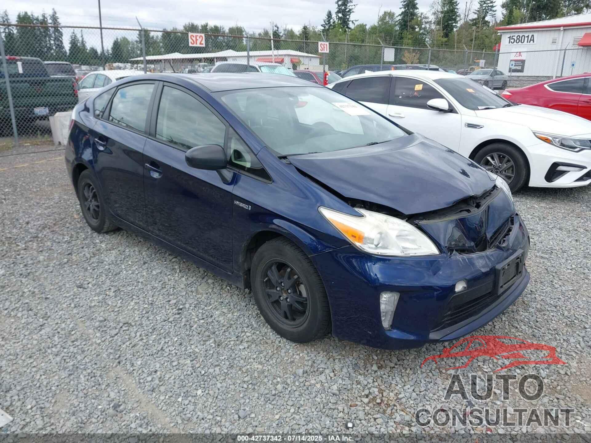 TOYOTA PRIUS 2013 - JTDKN3DU1D1716785