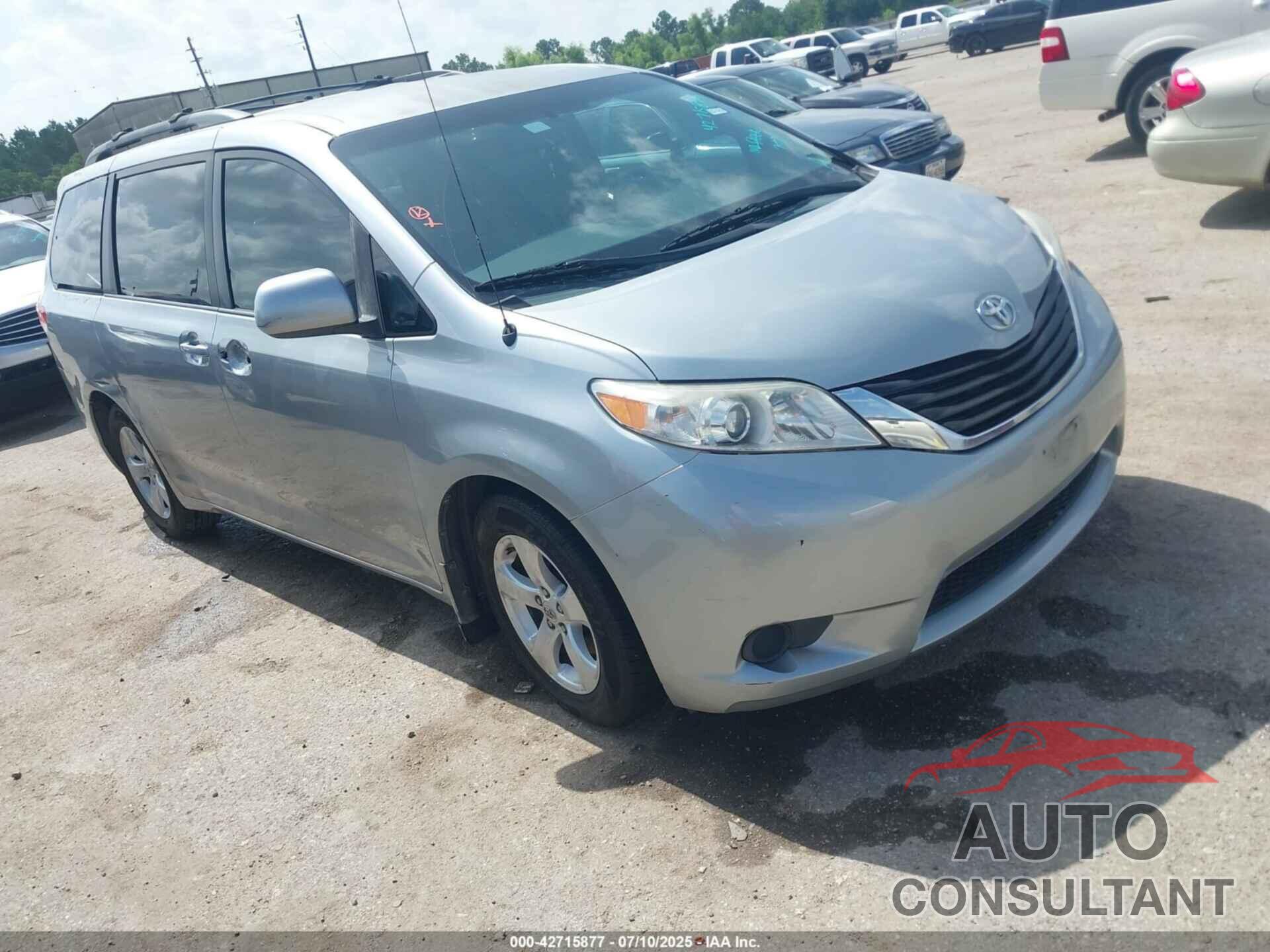 TOYOTA SIENNA 2012 - 5TDKK3DC0CS216697