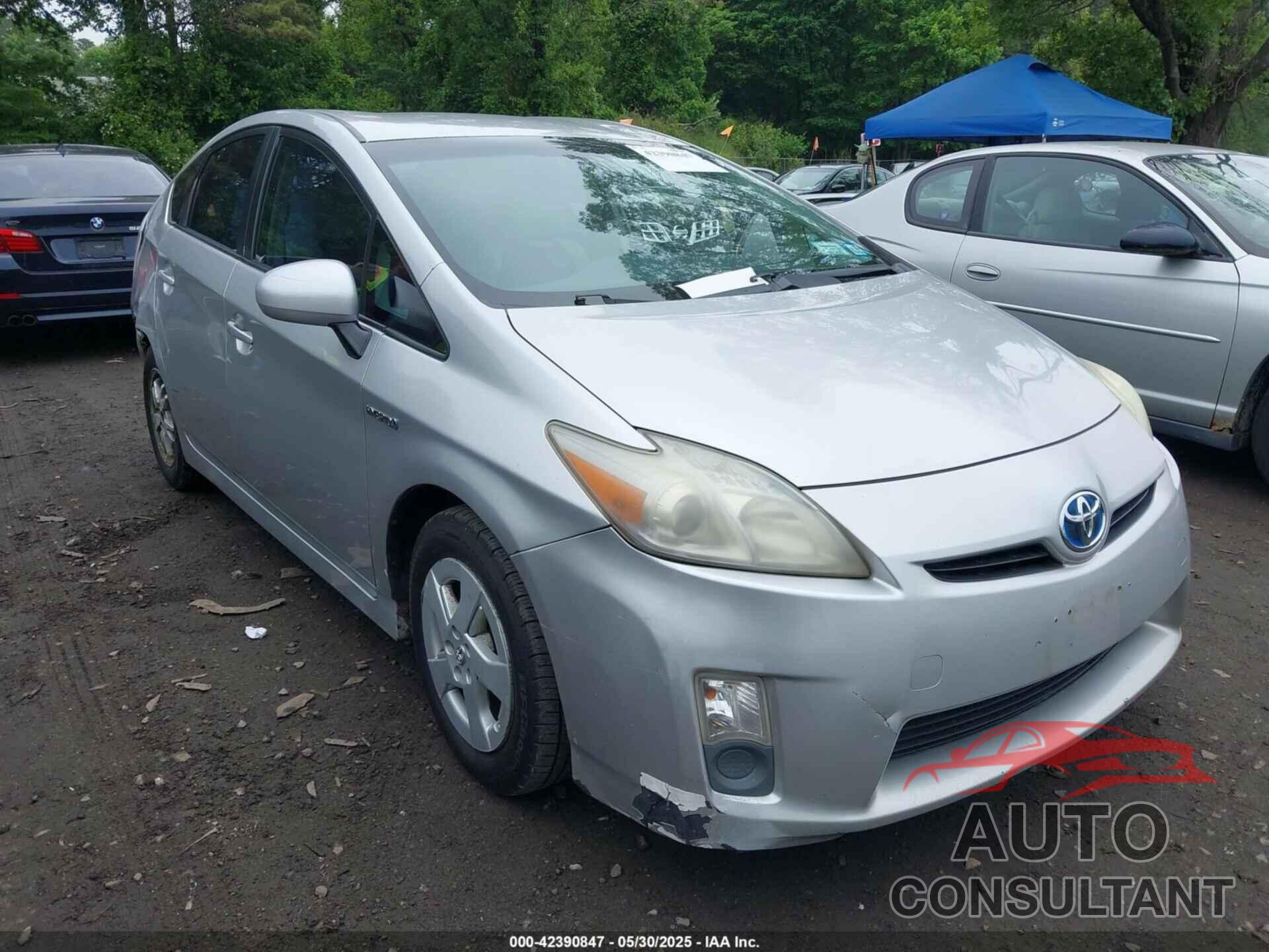 TOYOTA PRIUS 2010 - JTDKN3DU8A0086281
