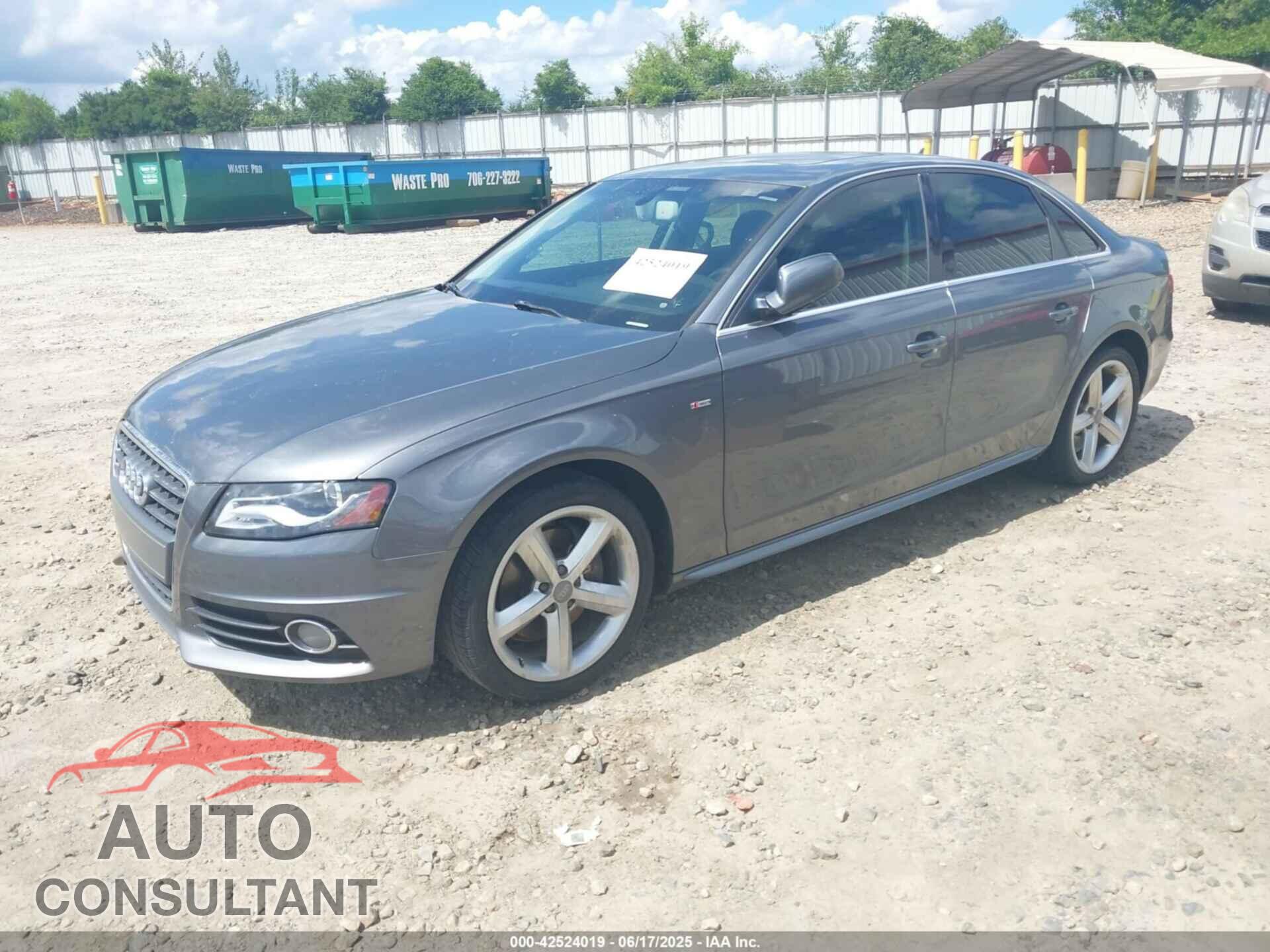 AUDI A4 2012 - WAUEFAFL5CA117581