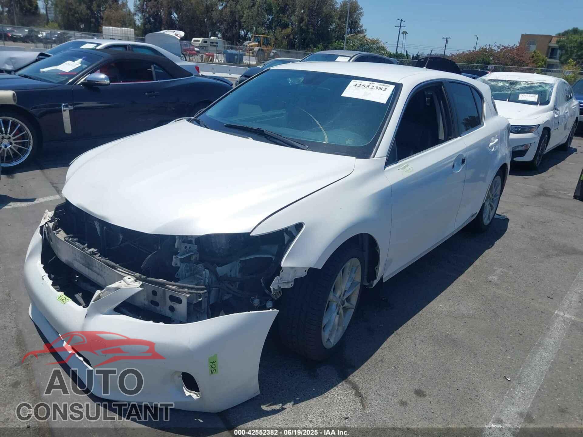 LEXUS CT 200H 2012 - JTHKD5BH4C2086420