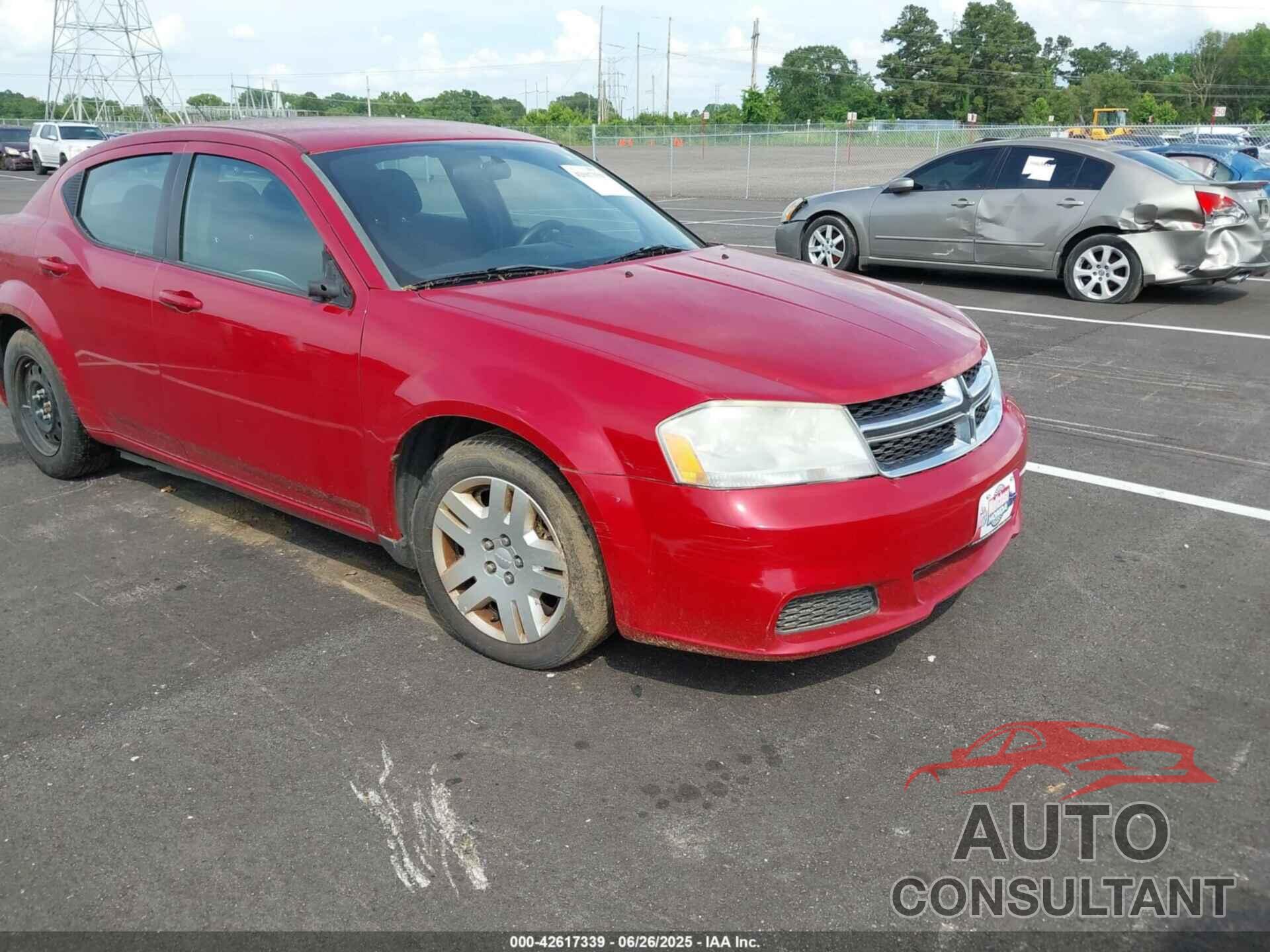 DODGE AVENGER 2012 - 1C3CDZAB0CN215220