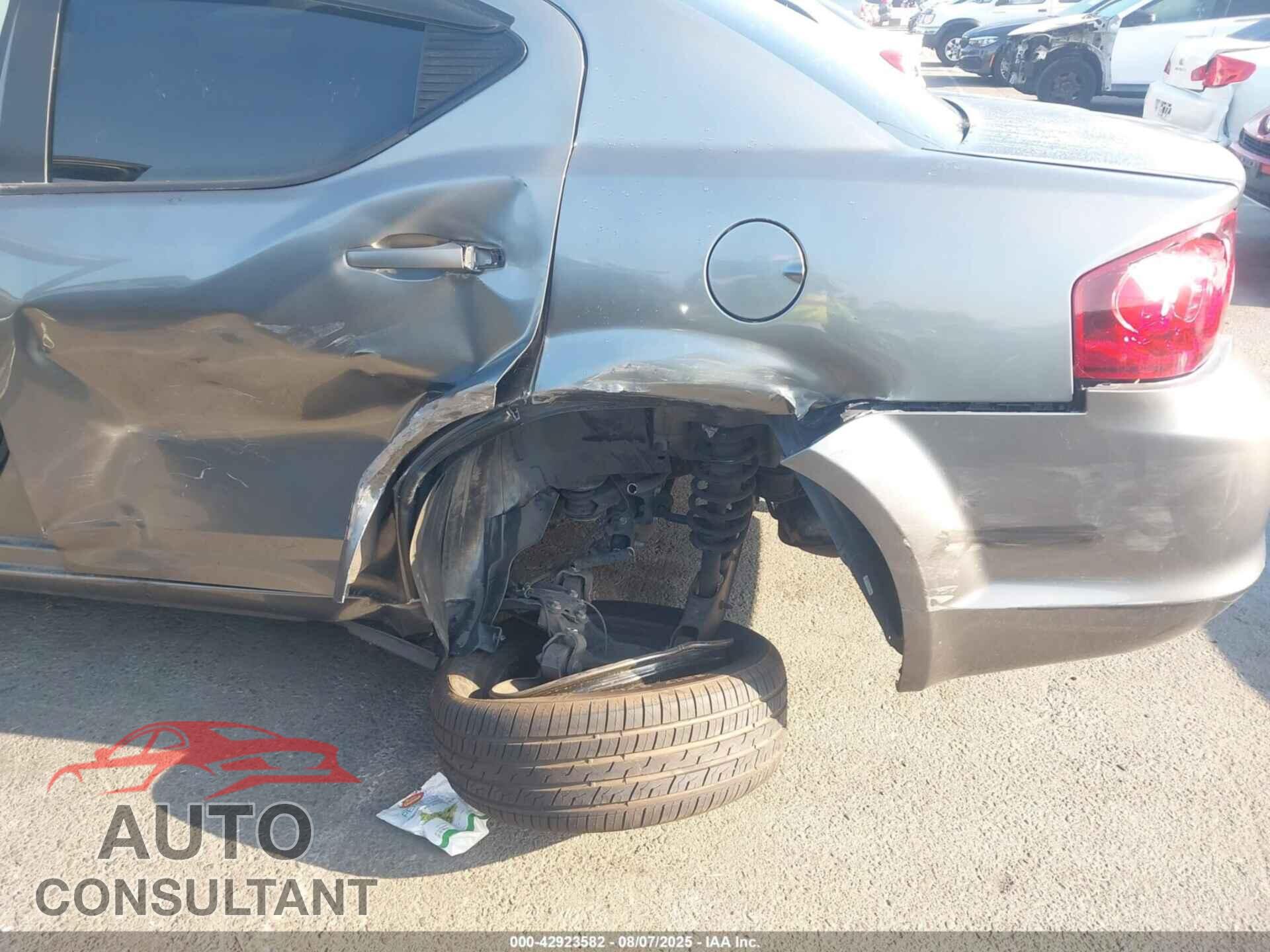 DODGE AVENGER 2013 - 1C3CDZAG6DN751196