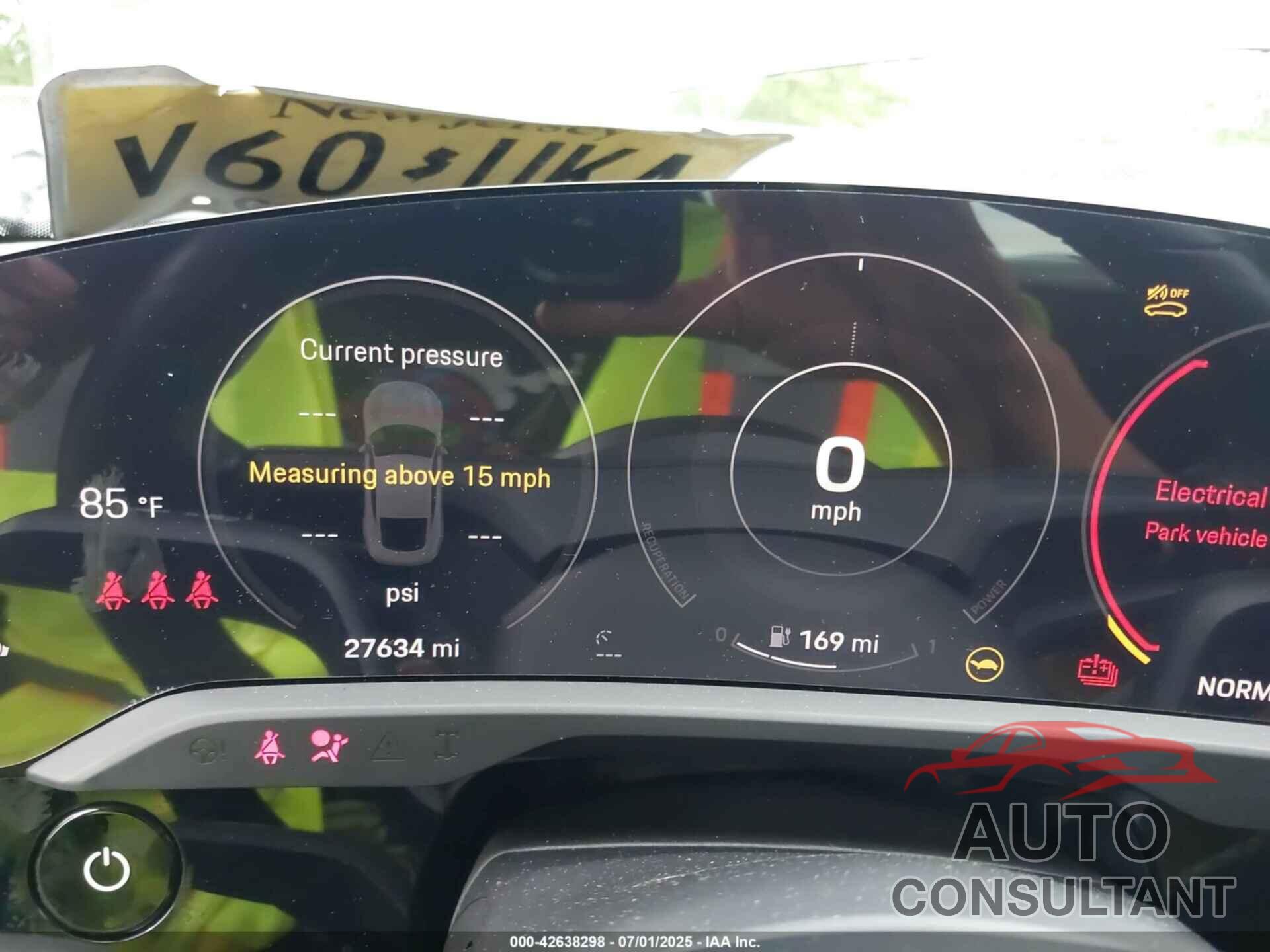 PORSCHE TAYCAN 2021 - WP0AB2Y13MSA43638