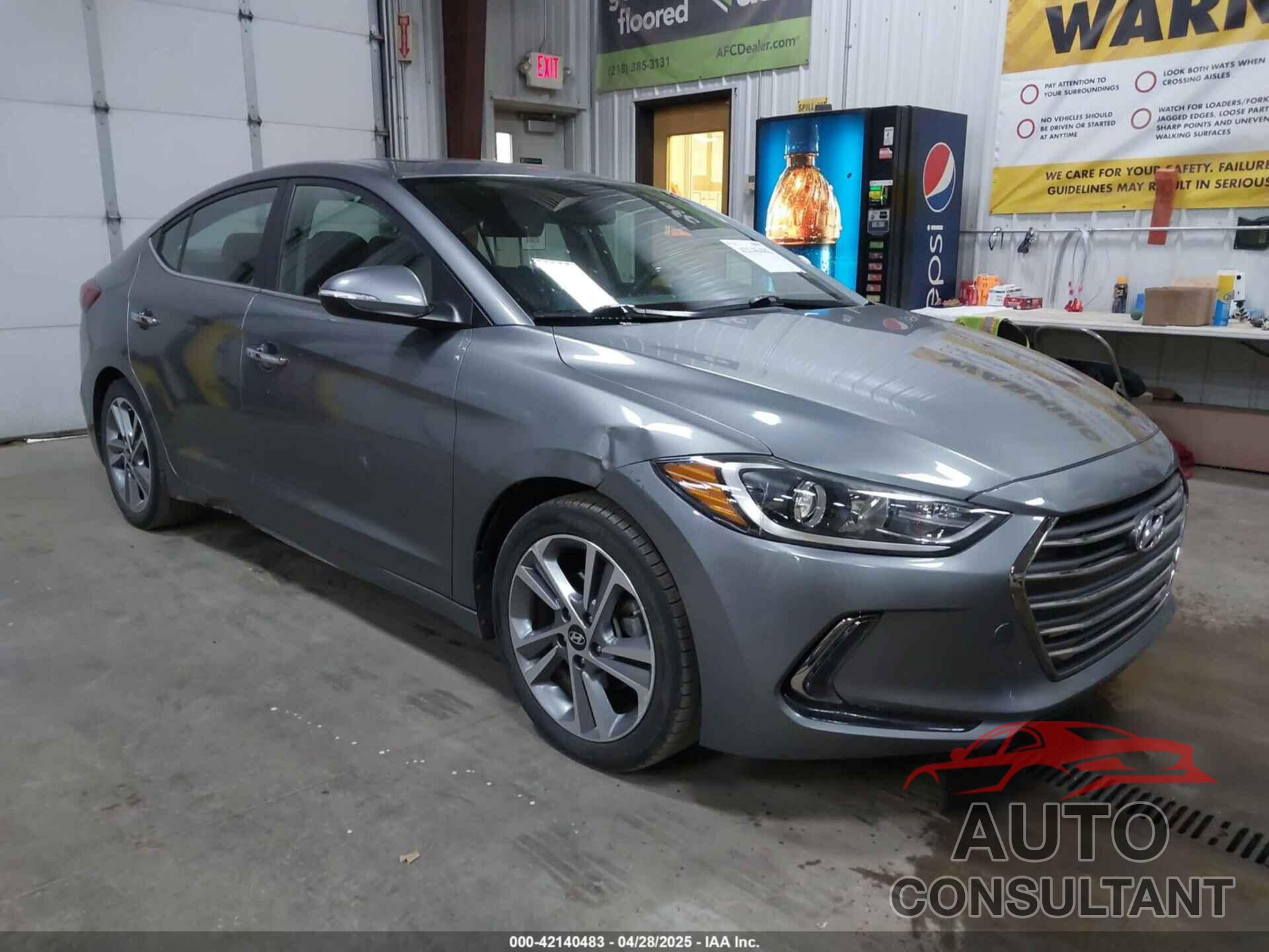 HYUNDAI ELANTRA 2017 - KMHD84LF1HU263972