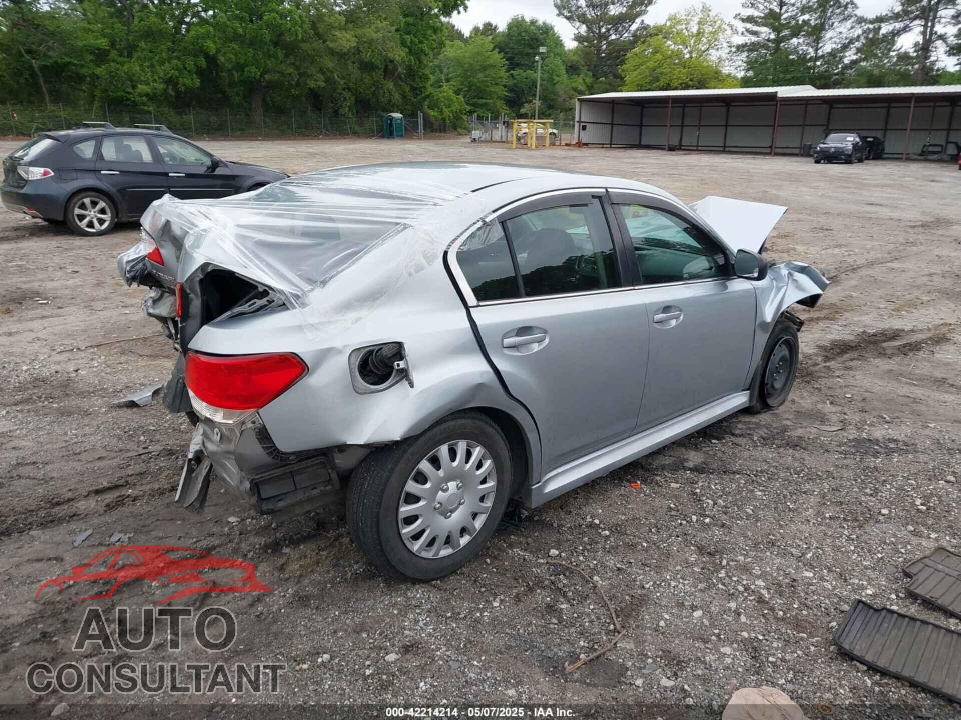 SUBARU LEGACY 2012 - 4S3BMBA69C3034629