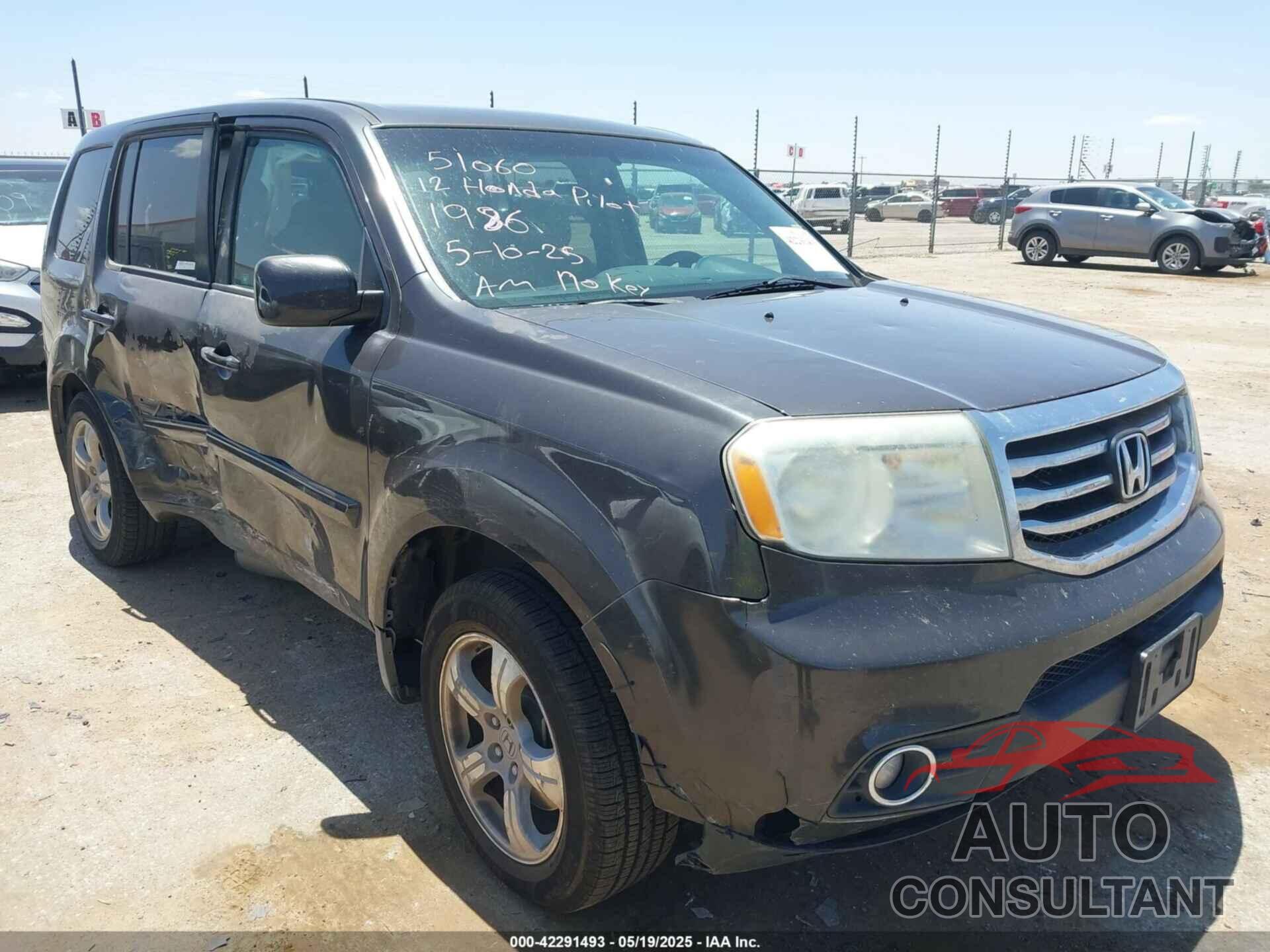 HONDA PILOT 2012 - 5FNYF3H44CB011986