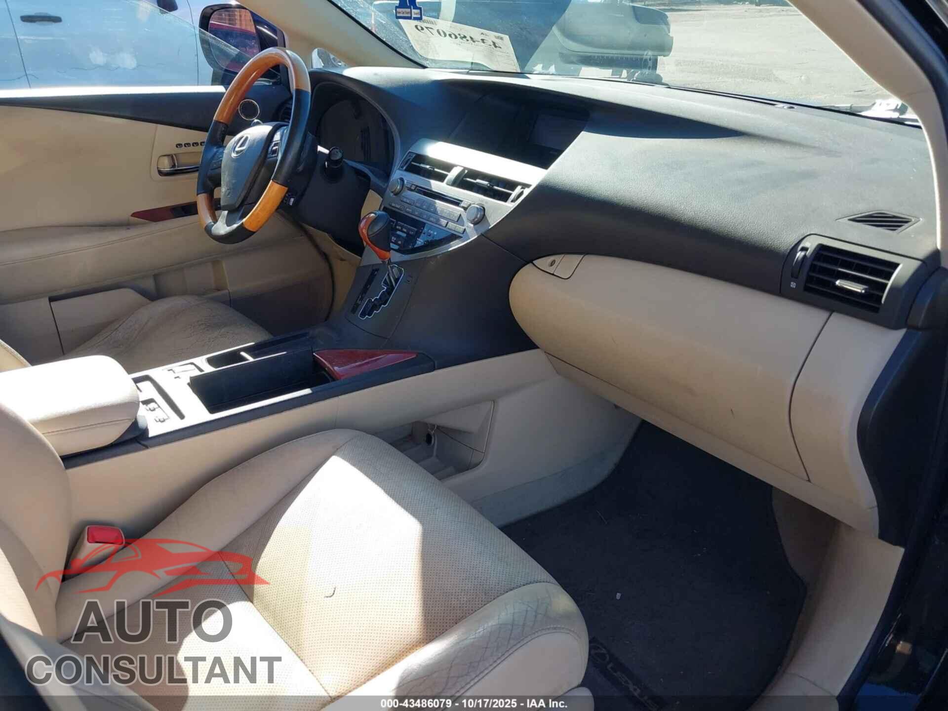 LEXUS RX 350 2011 - 2T2BK1BA1BC105844