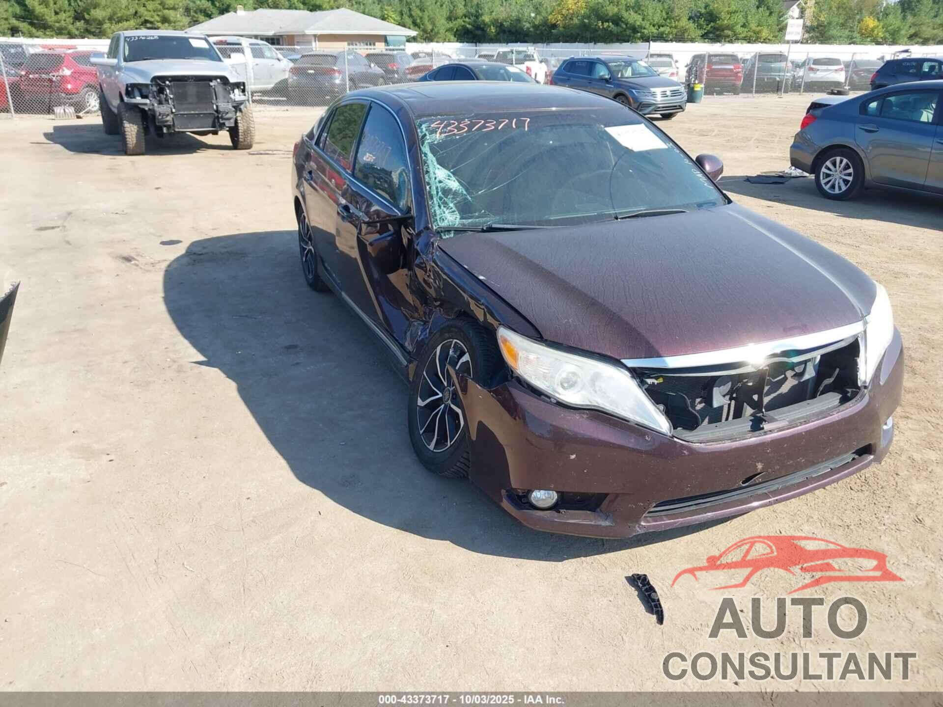 TOYOTA AVALON 2012 - 4T1BK3DB6CU449904