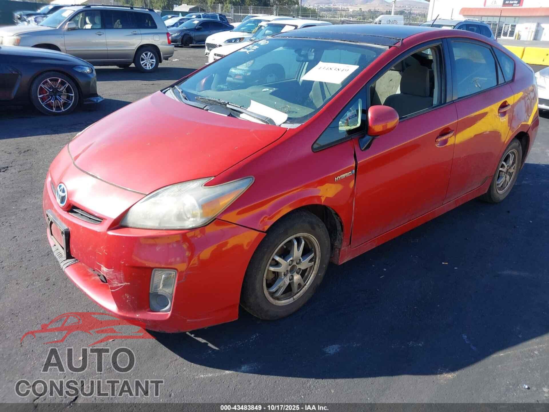 TOYOTA PRIUS 2010 - JTDKN3DU0A0243902