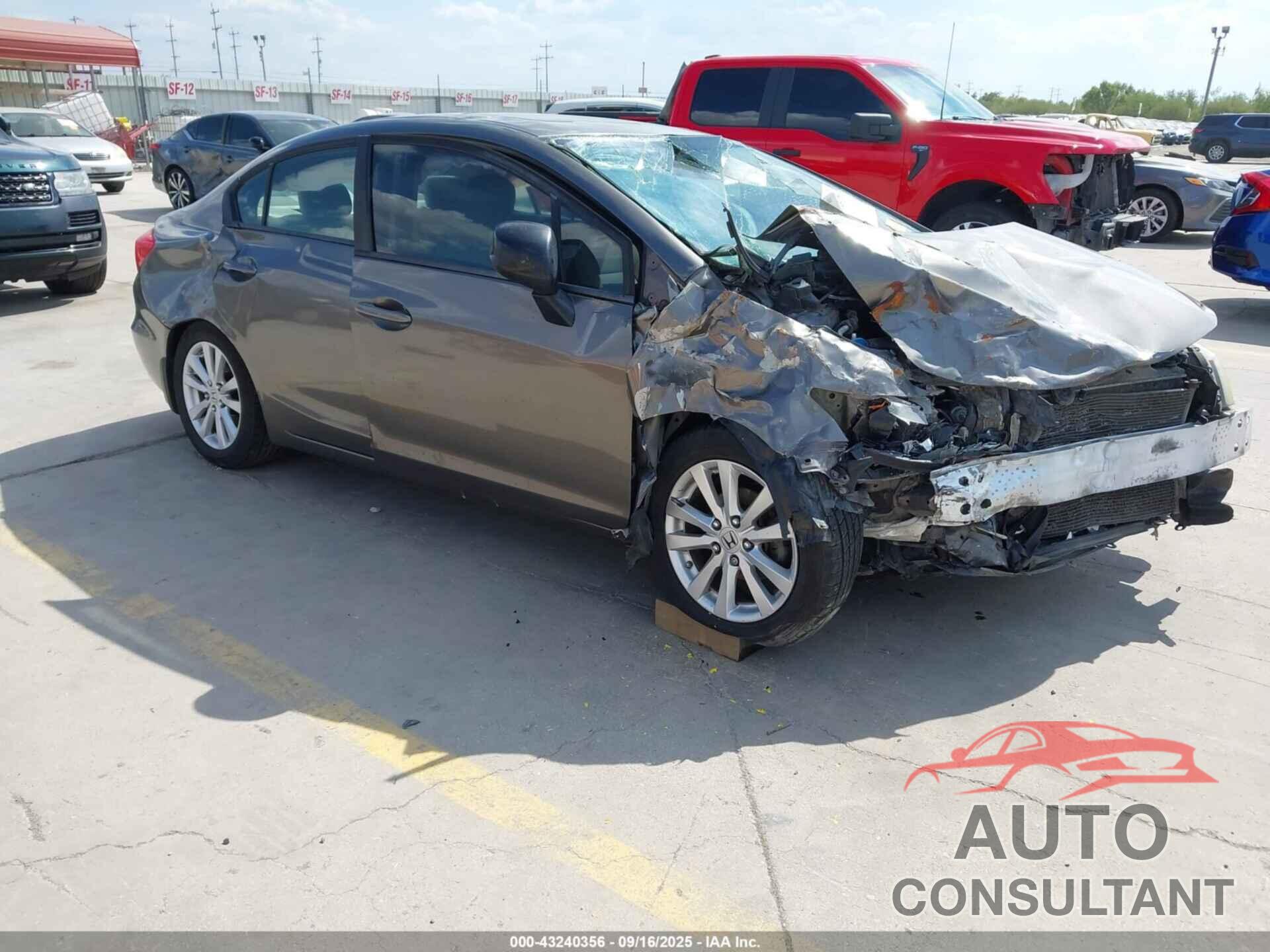 HONDA CIVIC 2012 - 2HGFB2F89CH609182