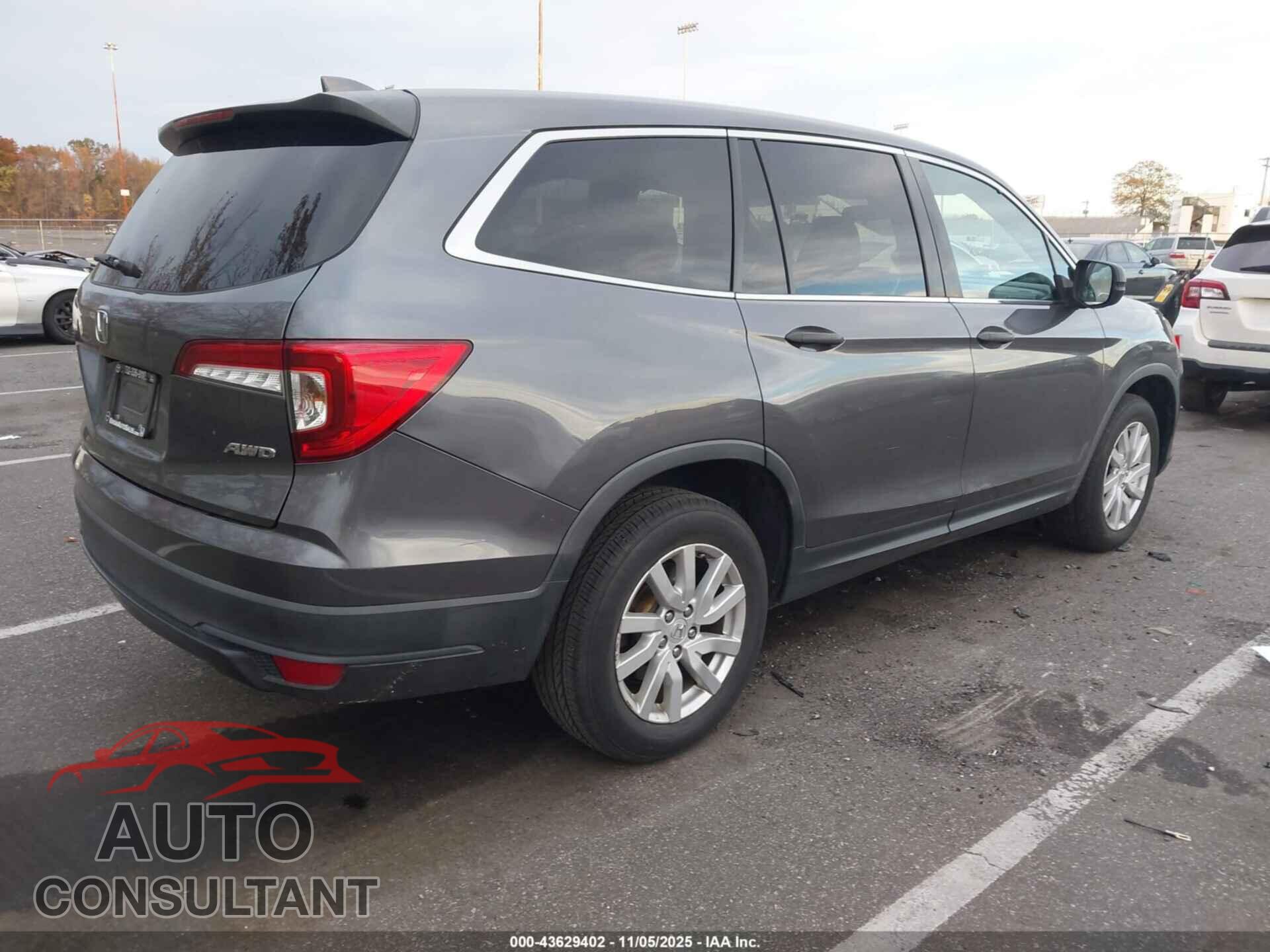 HONDA PILOT 2019 - 5FNYF6H10KB077408