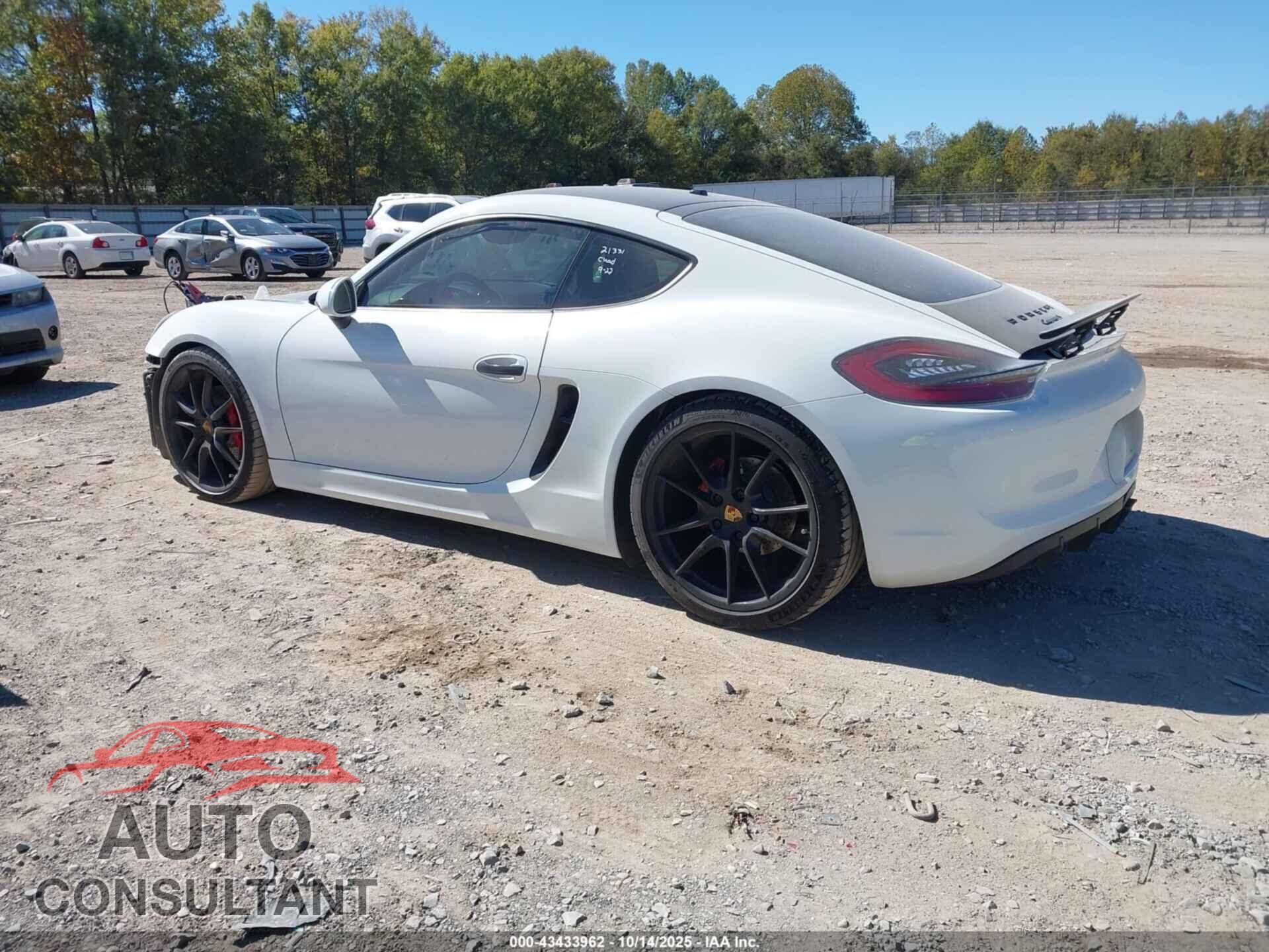 PORSCHE CAYMAN 2015 - WP0AB2A88FK184339