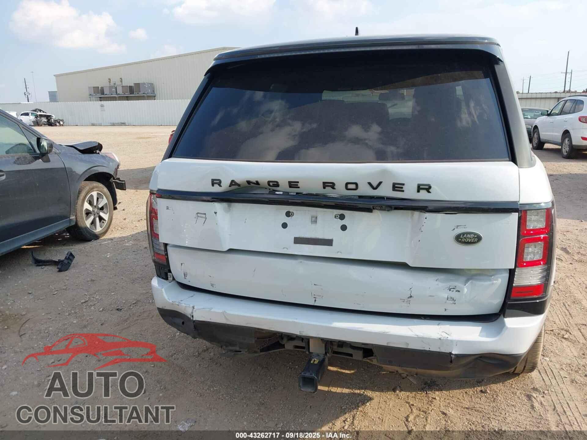 LAND ROVER RANGE ROVER 2016 - SALGS2KF5GA255391