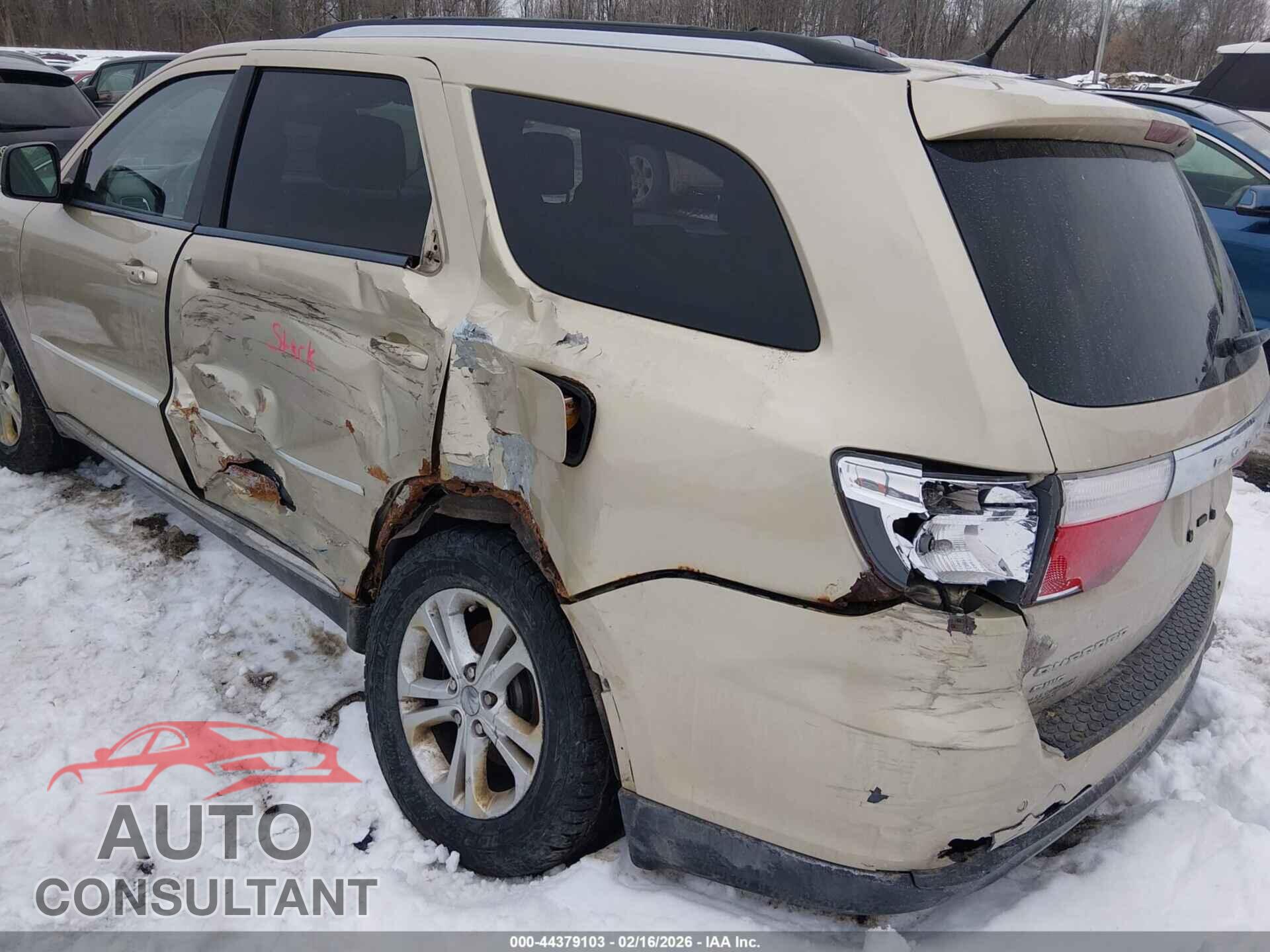DODGE DURANGO 2012 - 1C4RDJDG9CC158011