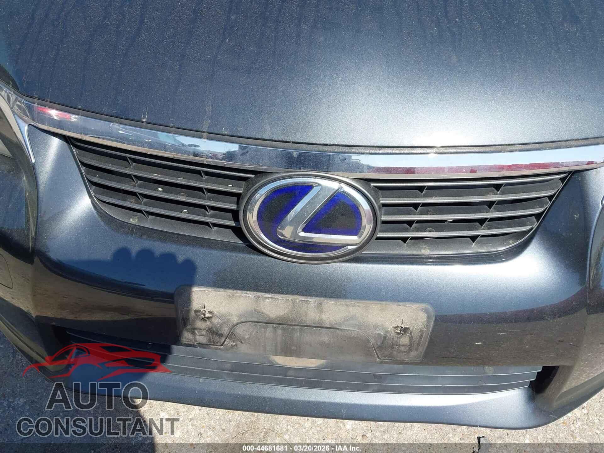 LEXUS CT 200H 2011 - JTHKD5BH0B2009770