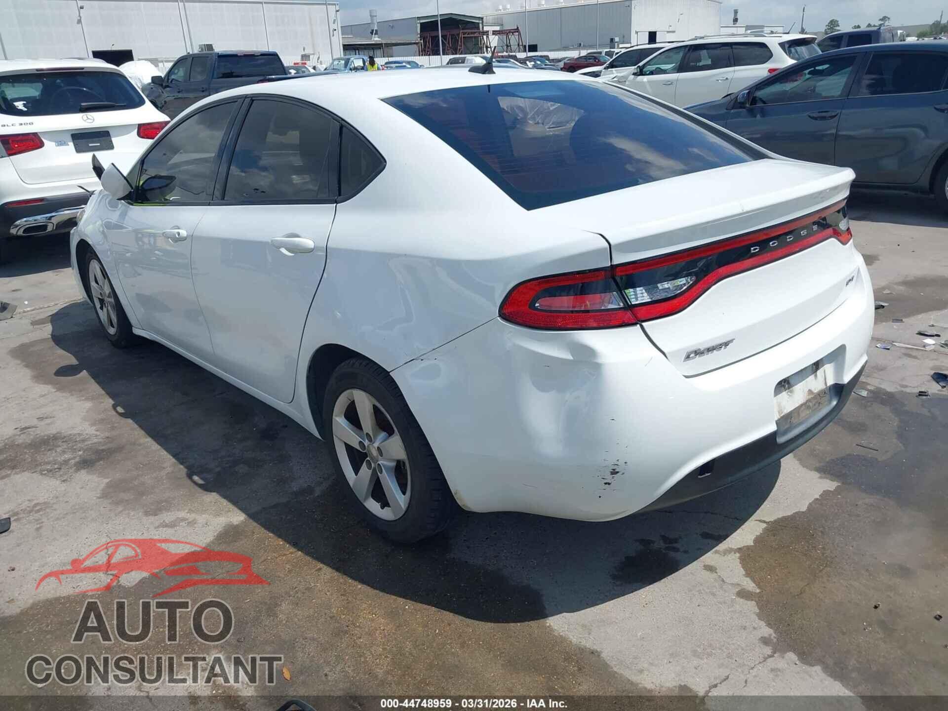 DODGE DART 2015 - 1C3CDFBB6FD286249