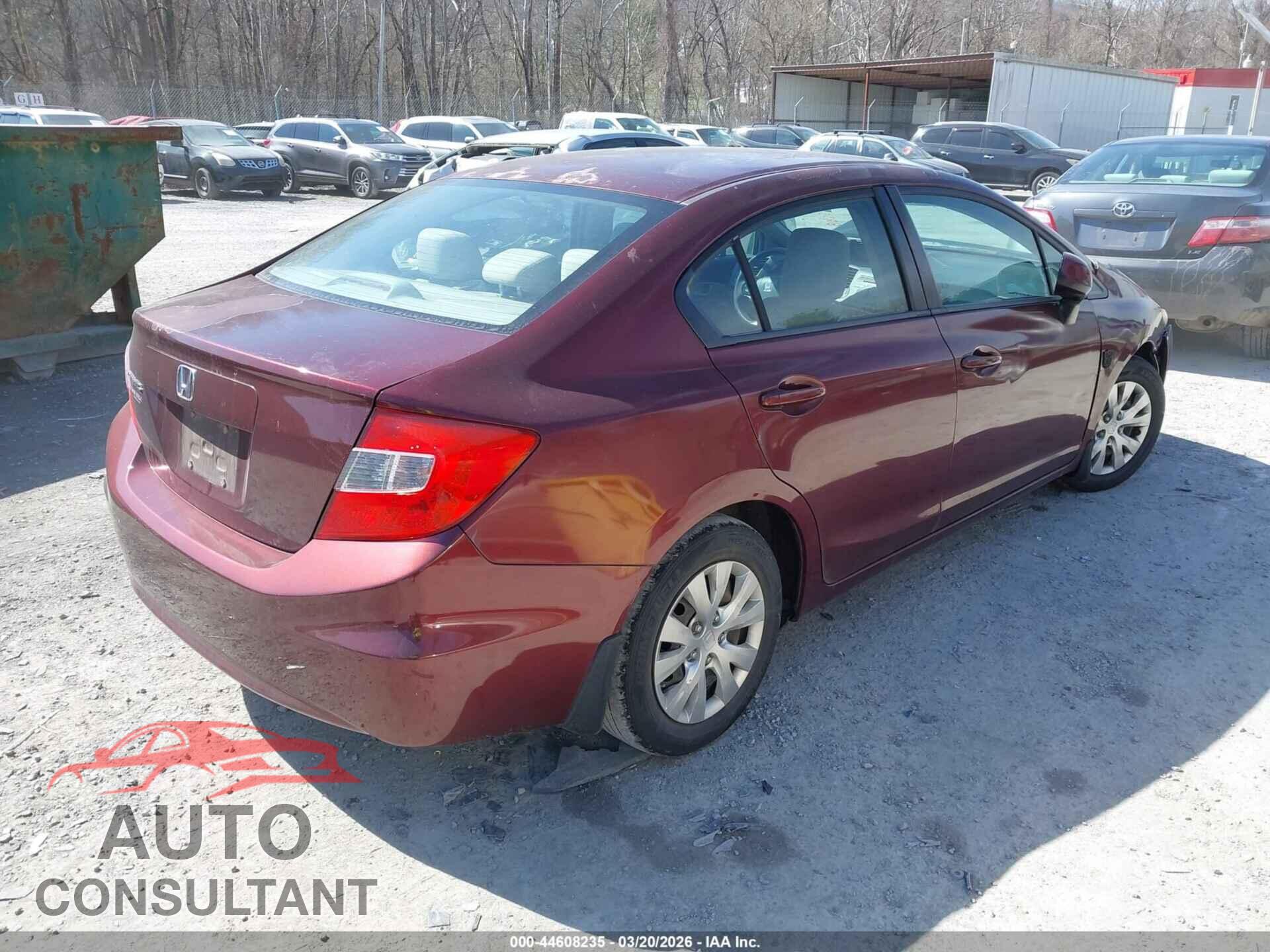 HONDA CIVIC 2012 - 2HGFB2F56CH501821