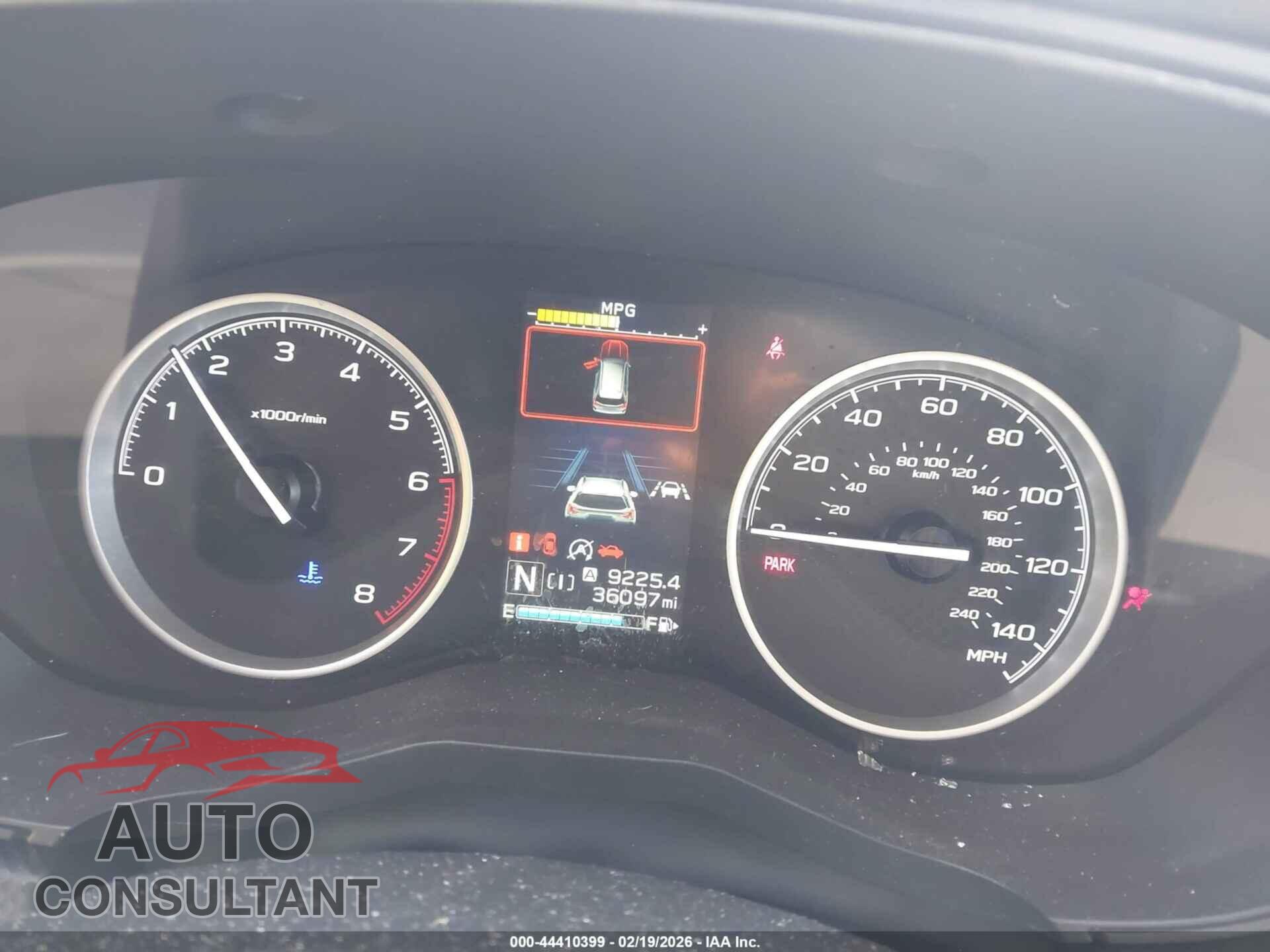 SUBARU FORESTER 2019 - JF2SKASC7KH488899
