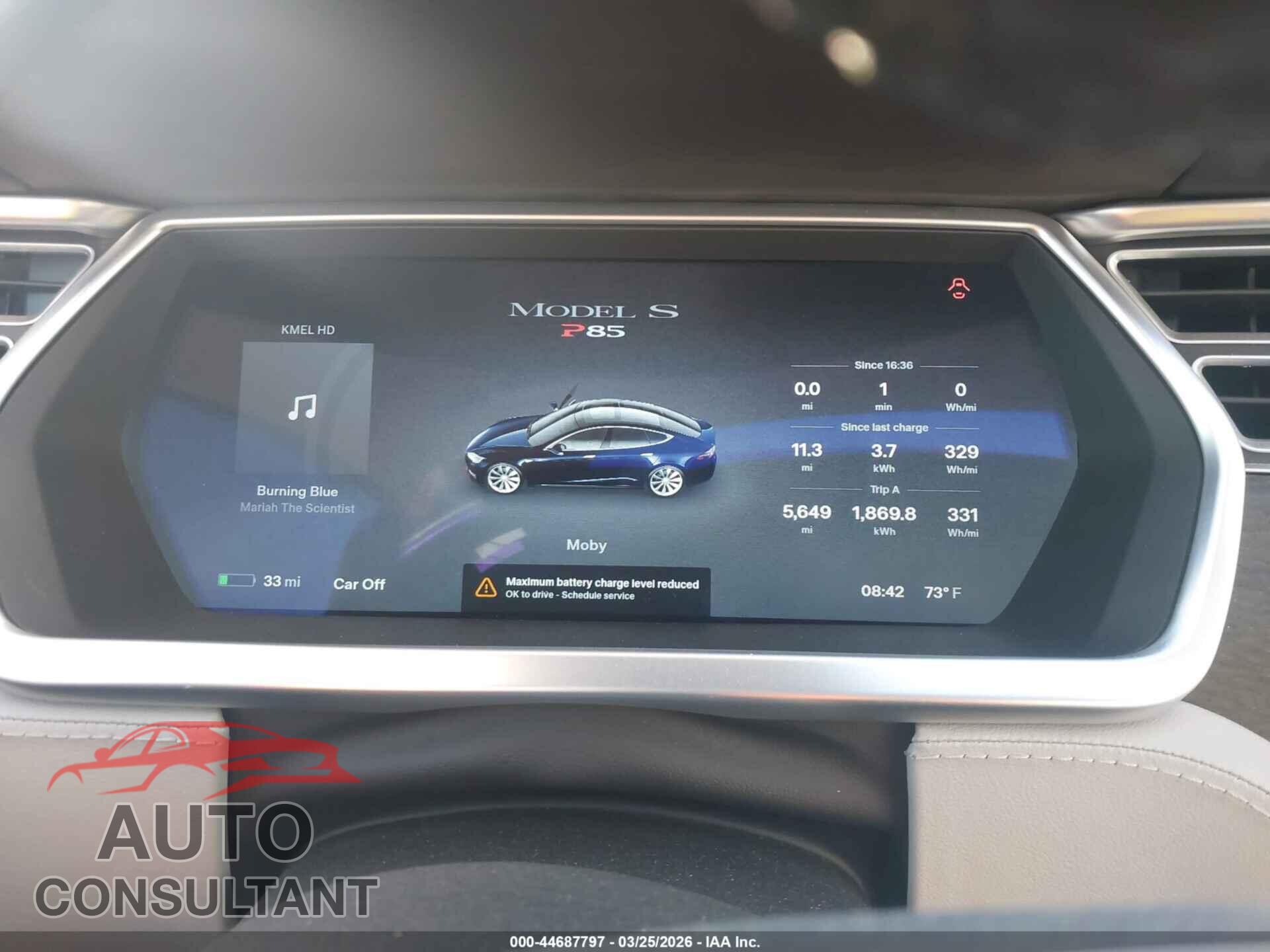 TESLA MODEL S 2013 - 5YJSA1CP9DFP21607