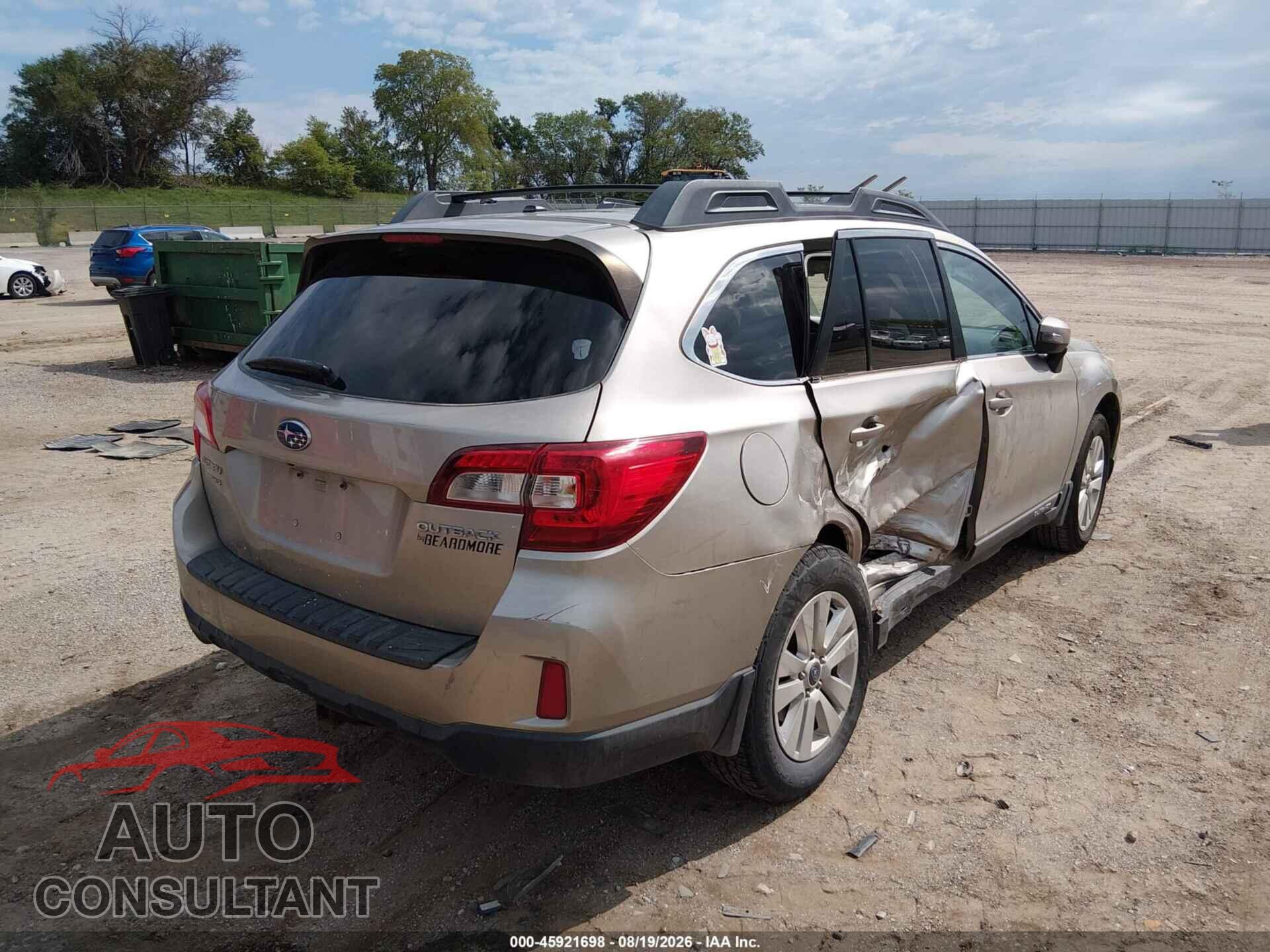 SUBARU OUTBACK 2015 - 4S4BSBHC5F3301301